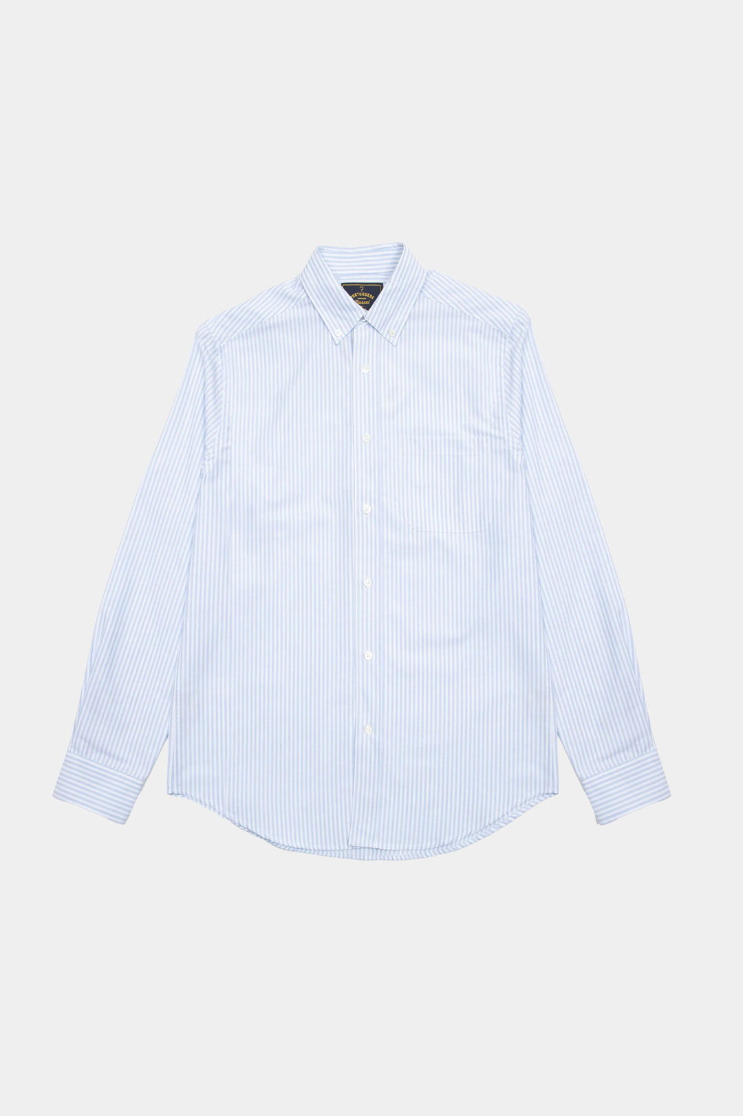 BRUSHED OXFORD STRIPE - Light blue