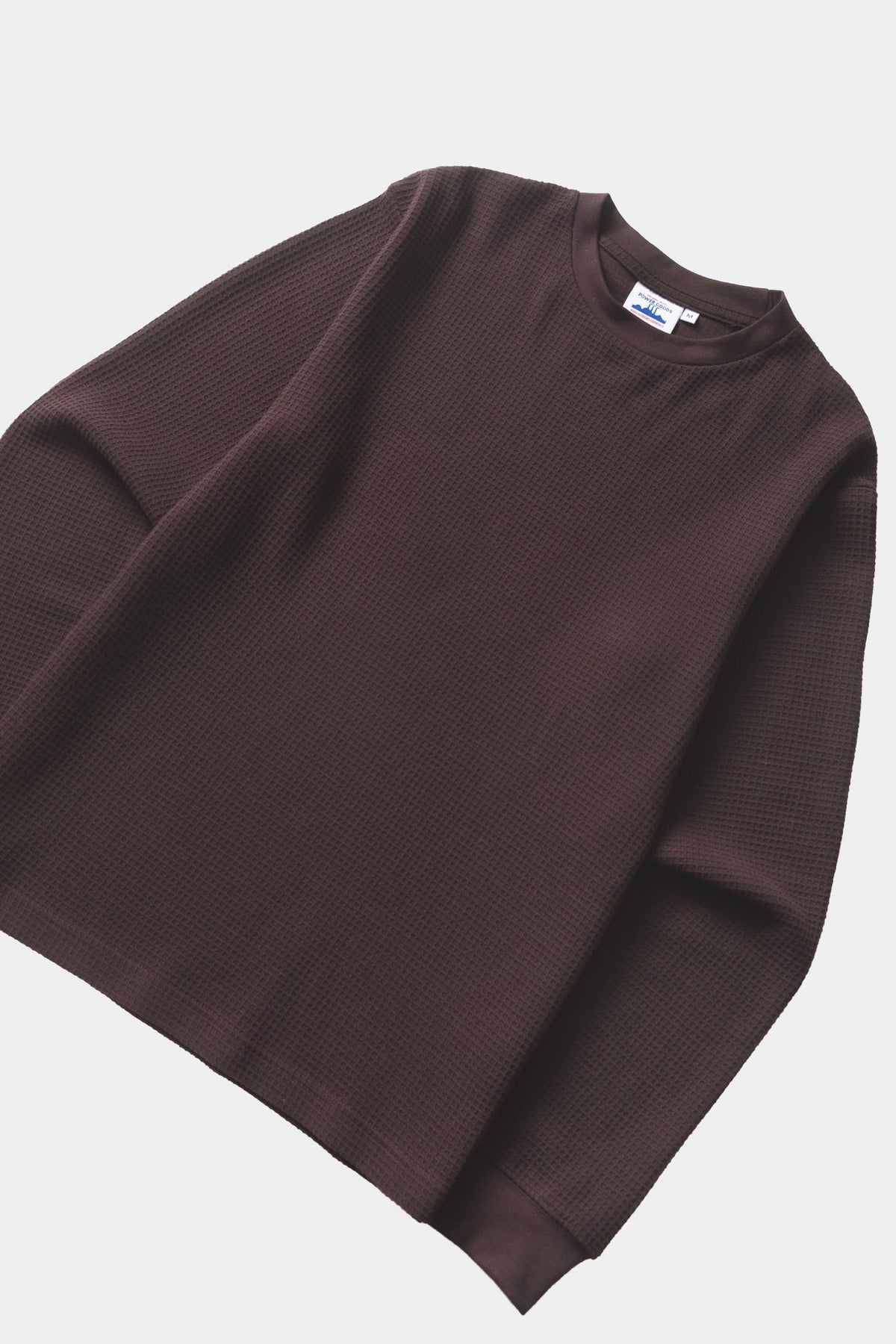 THERMAL WAFFLE LS TEE - Coffee