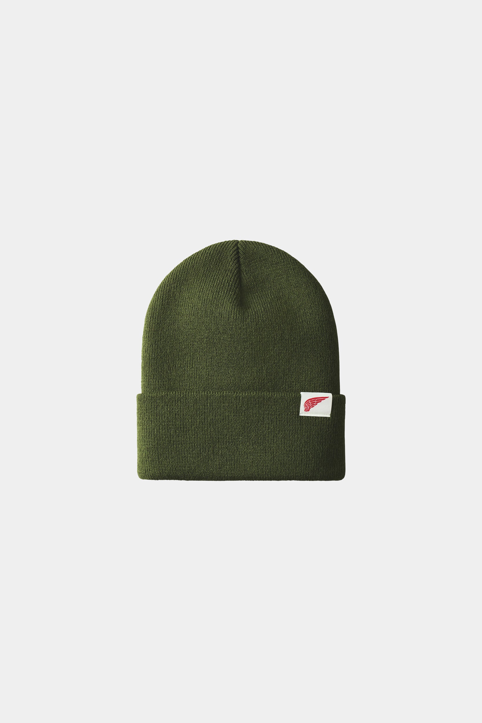 LOGO KNIT BEANIE - Olive