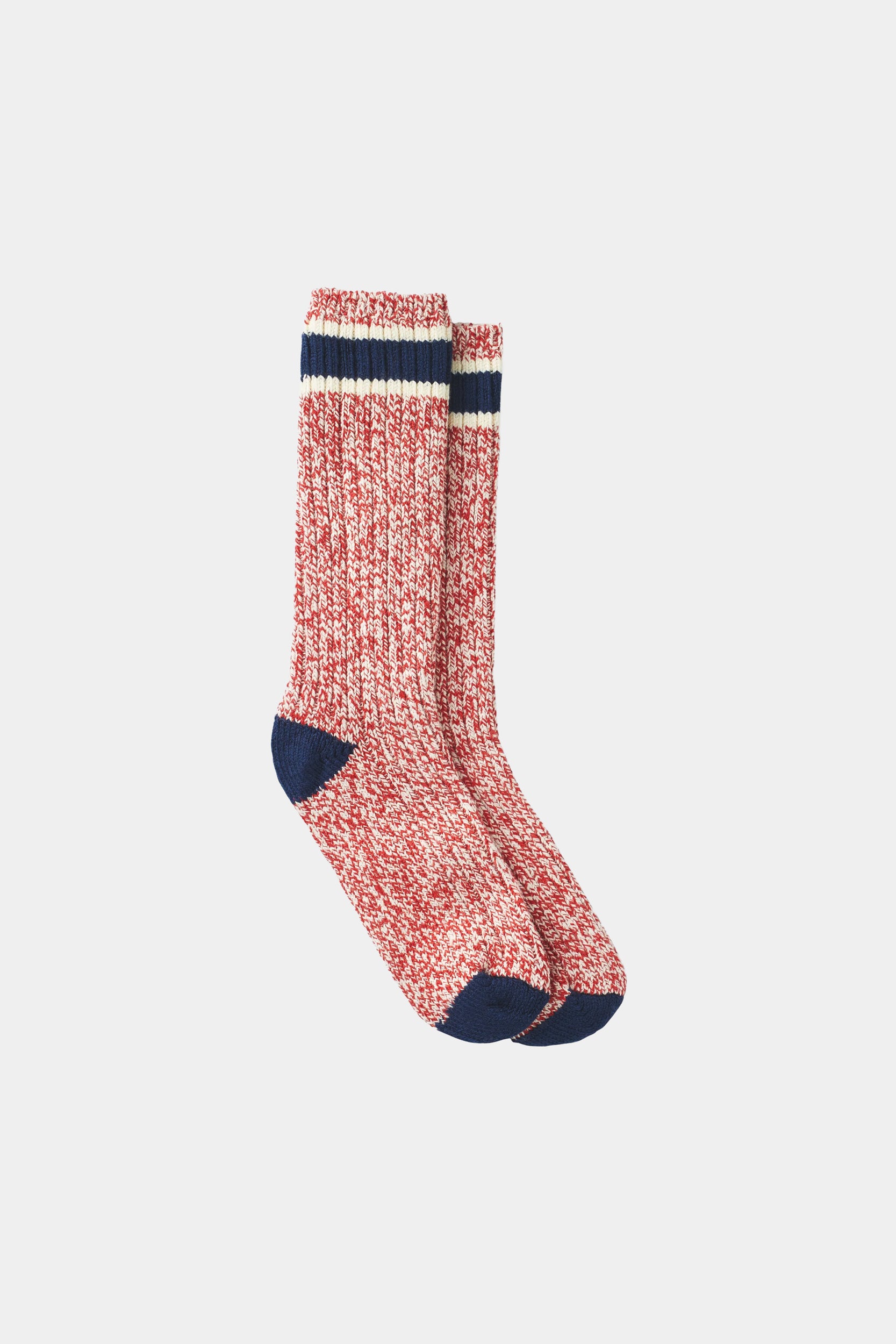 WOOL BLEND RAGG CREW - Red