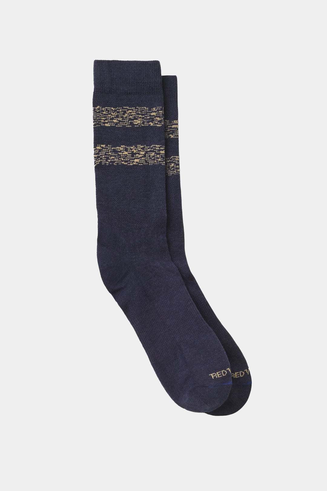 WOOL BLEND STRIPED - Navy