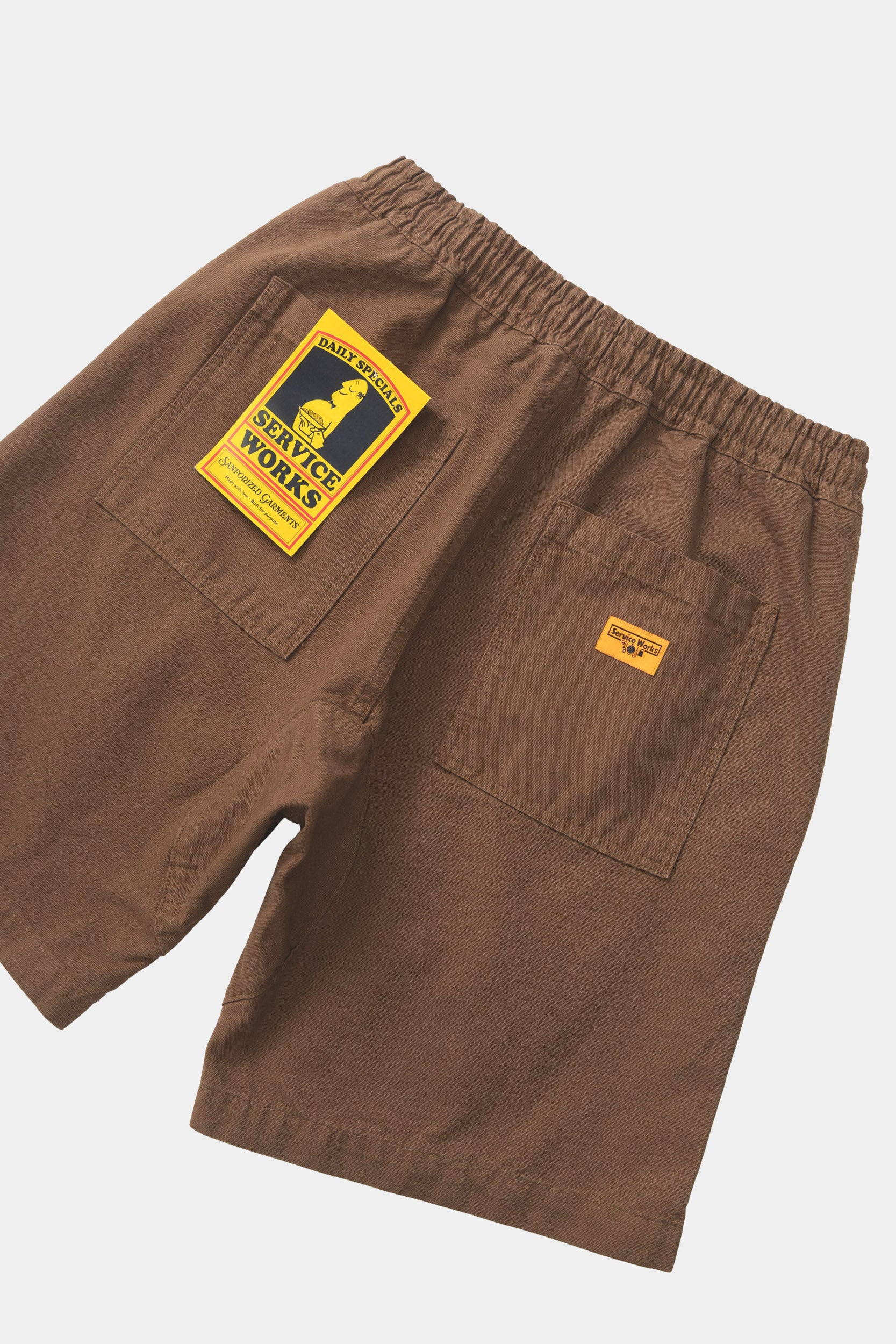 CANVAS CHEF SHORT - Bark