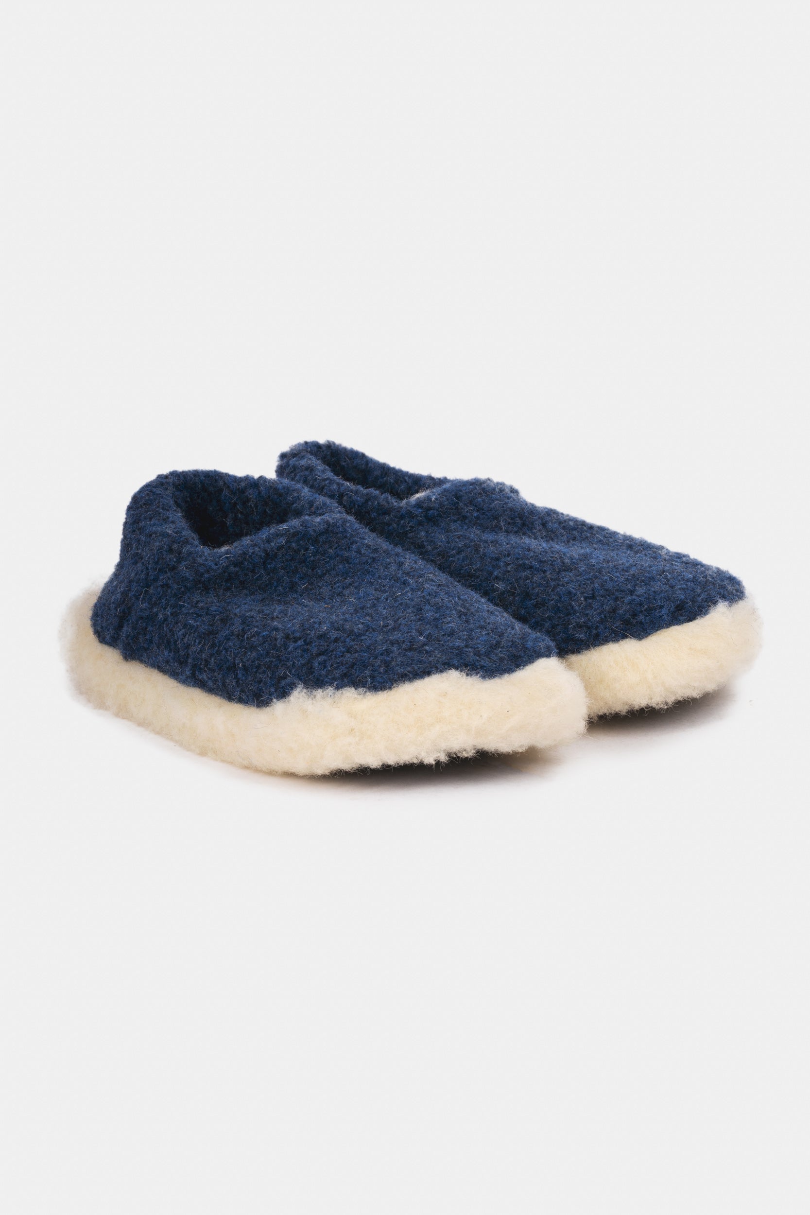 SIBERIAN SLIPPERS - Dark blue beige