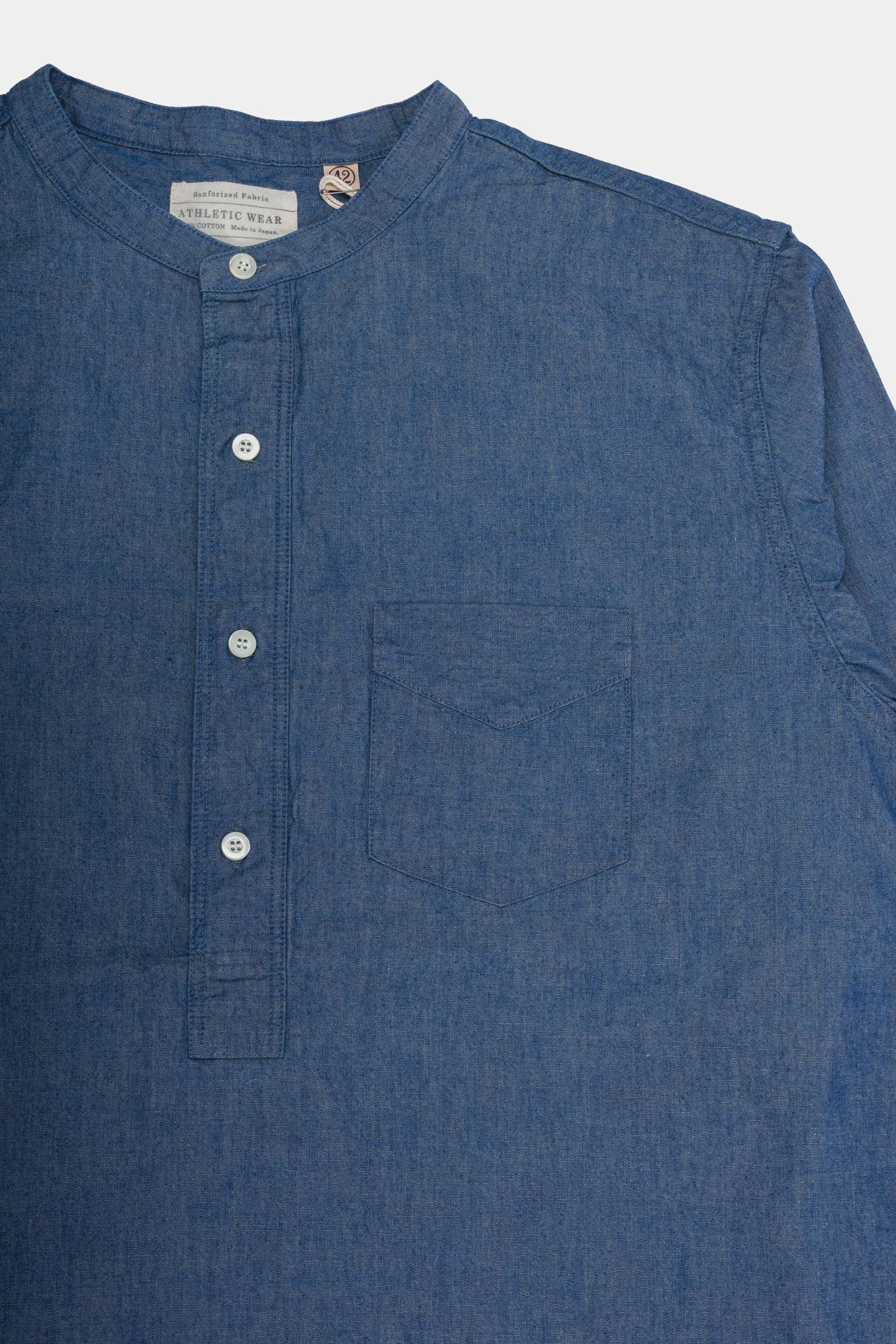 STAND COLLAR FULLCT - Chambray
