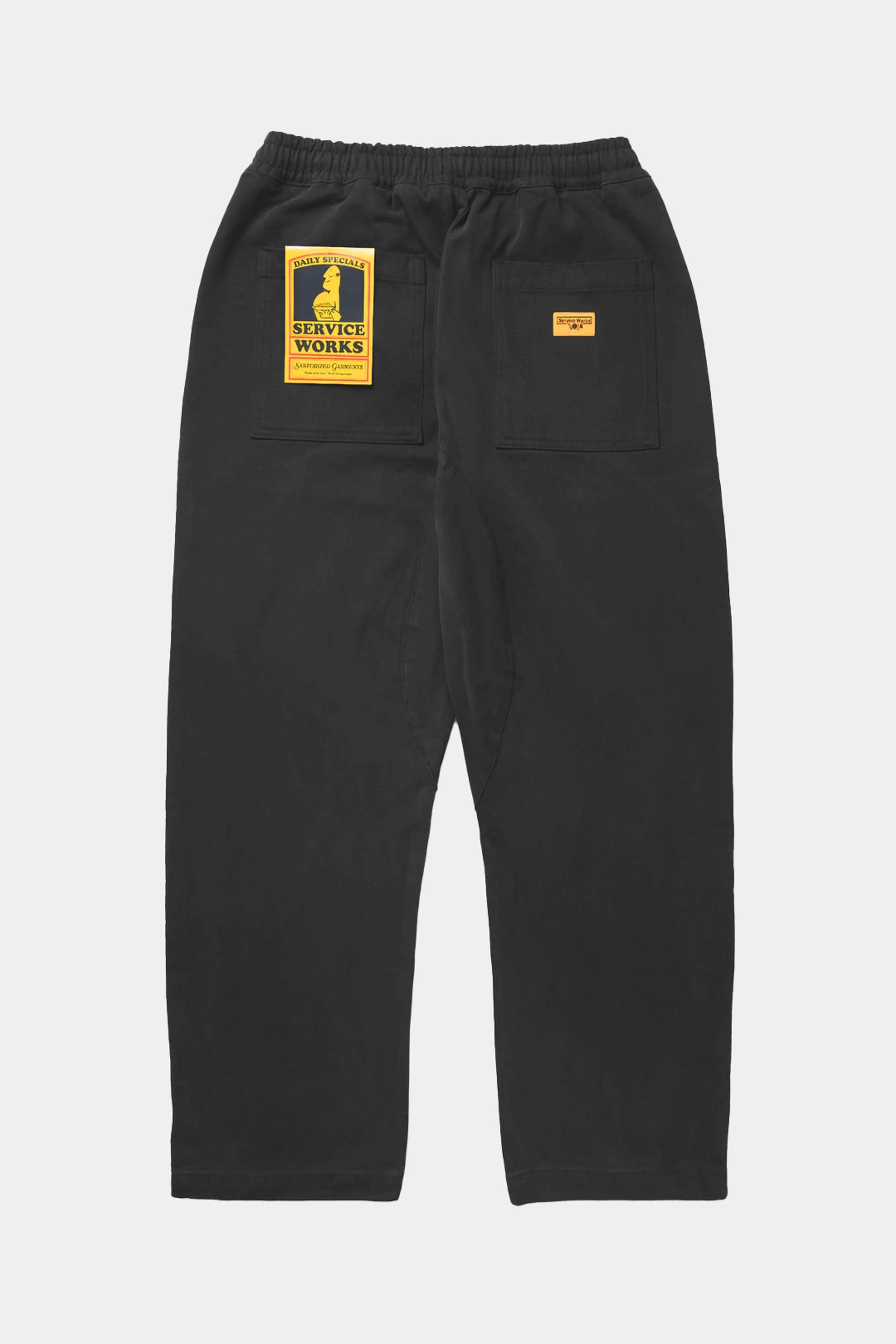MOLESKIN CHEF PANTS - Black
