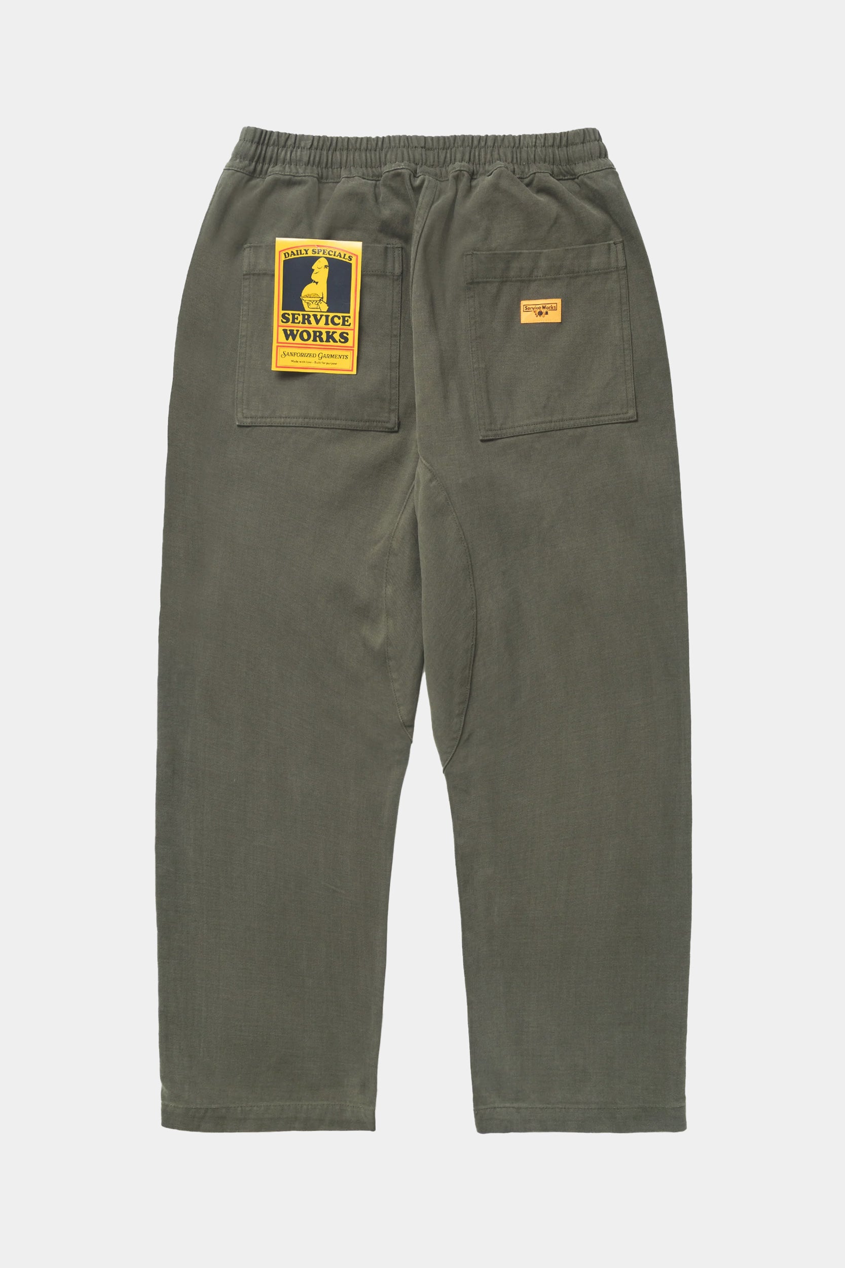 MOLESKIN CHEF PANTS - Moss