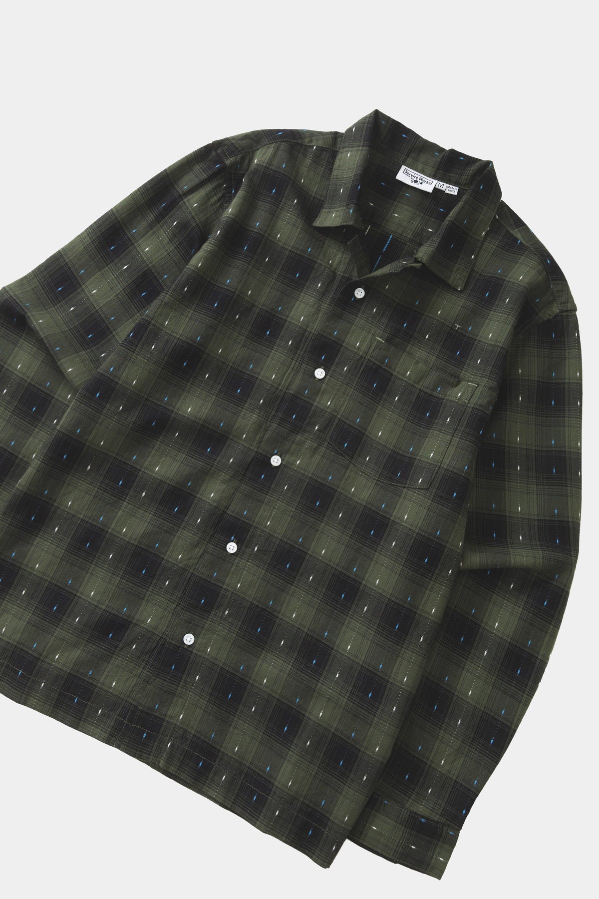 DRAG STITCH RESORT SHIRT - Olive