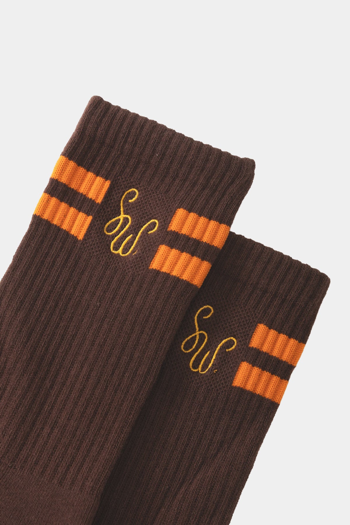 MONOGRAM SOCKS - Brown