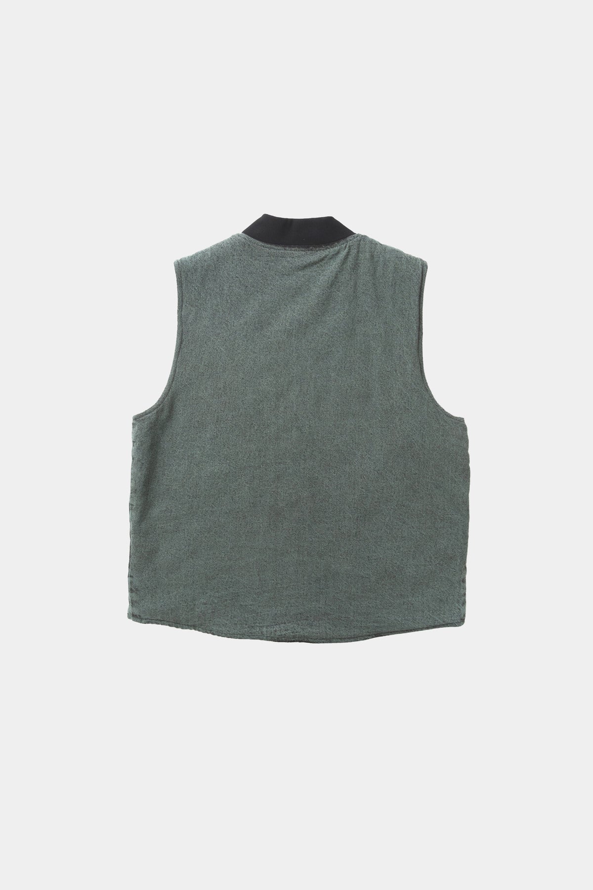 OVER-DYED WORK VEST - Sage