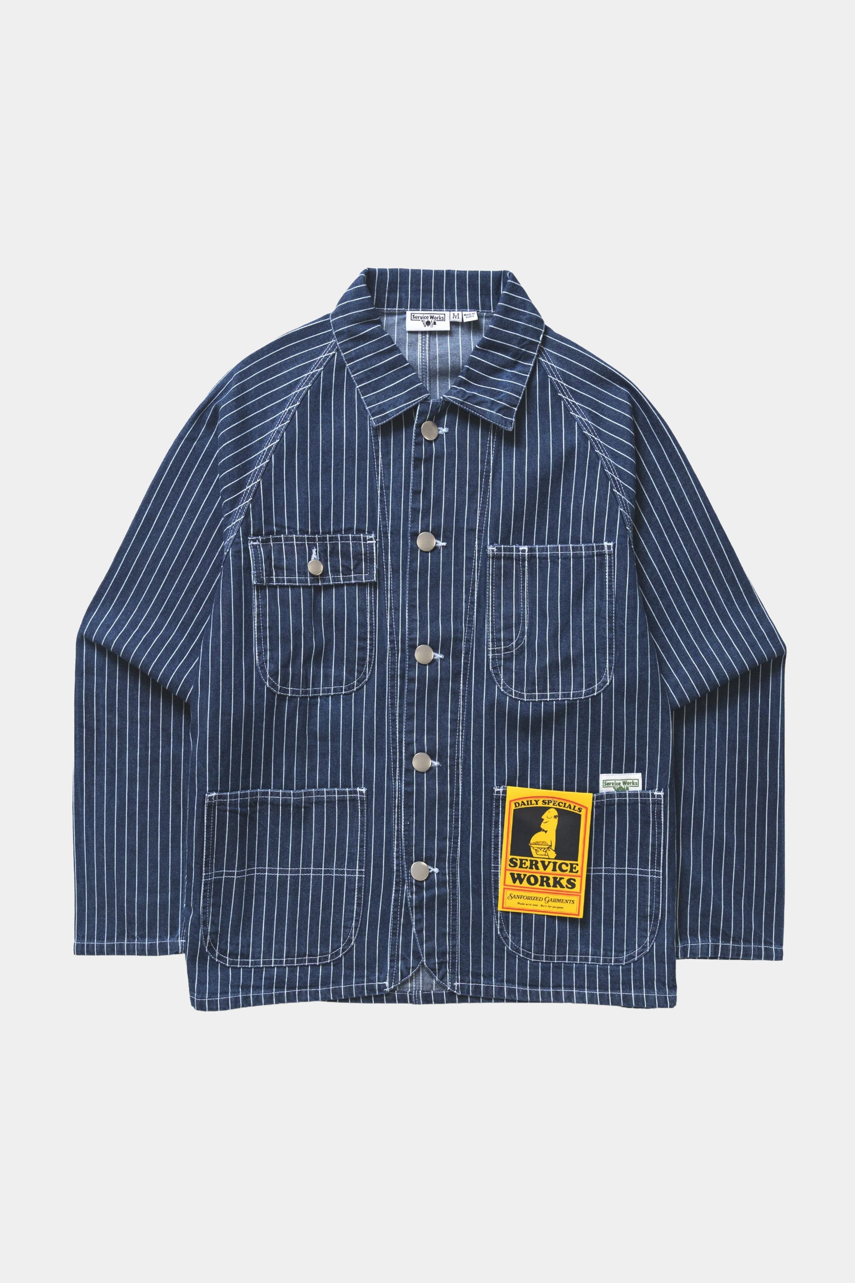PINSTRIPE DENIM COVERALL 2.0 - Indigo
