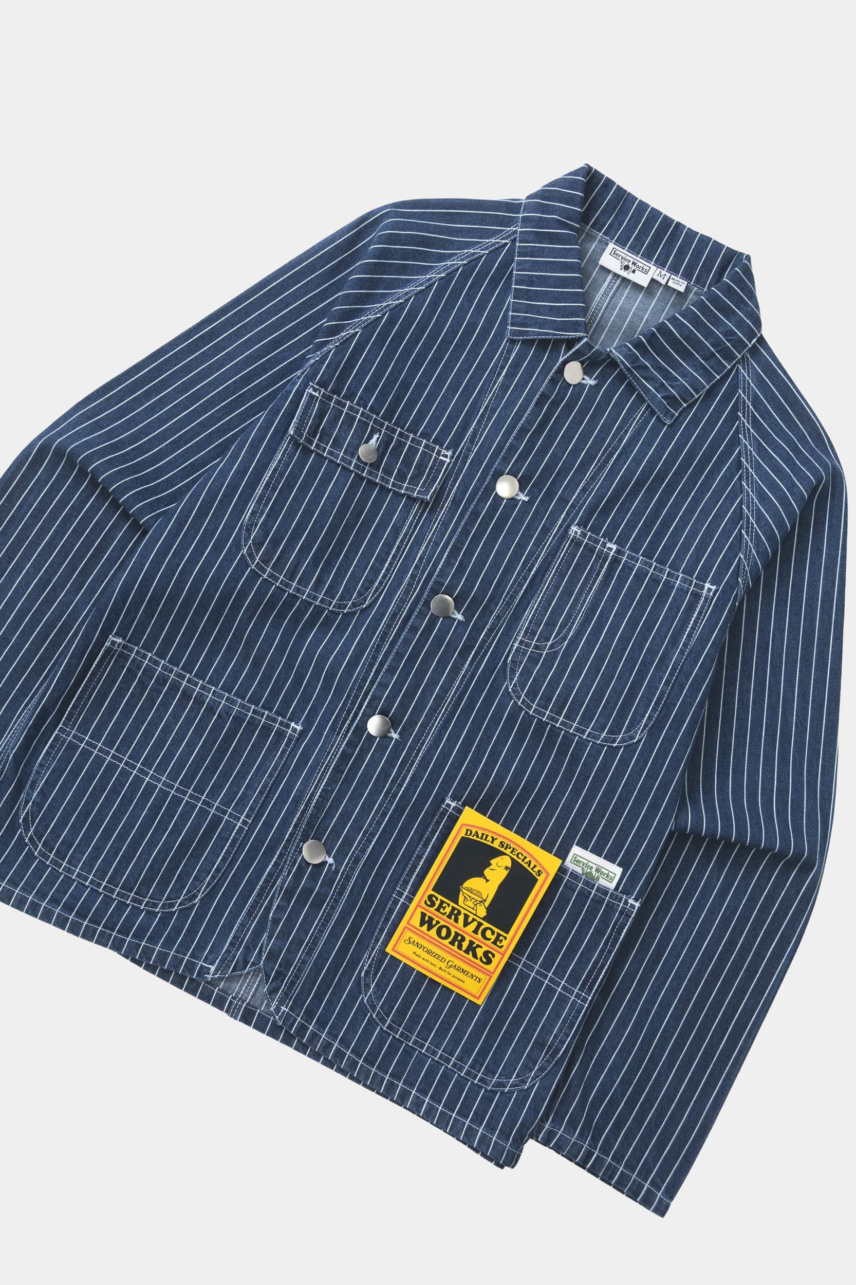 PINSTRIPE DENIM COVERALL 2.0 - Indigo