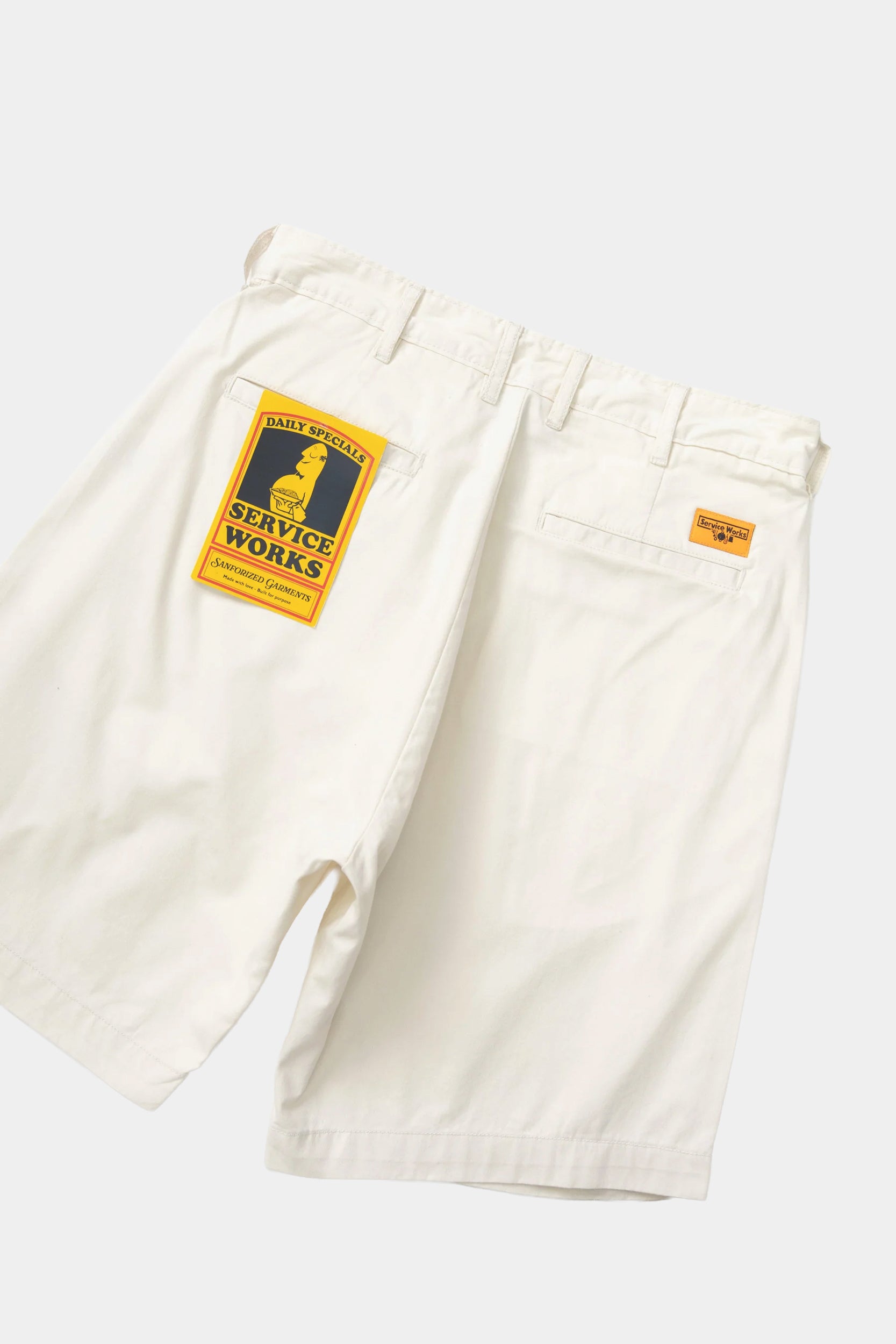 TWILL PART TIMER SHORTS - Off white