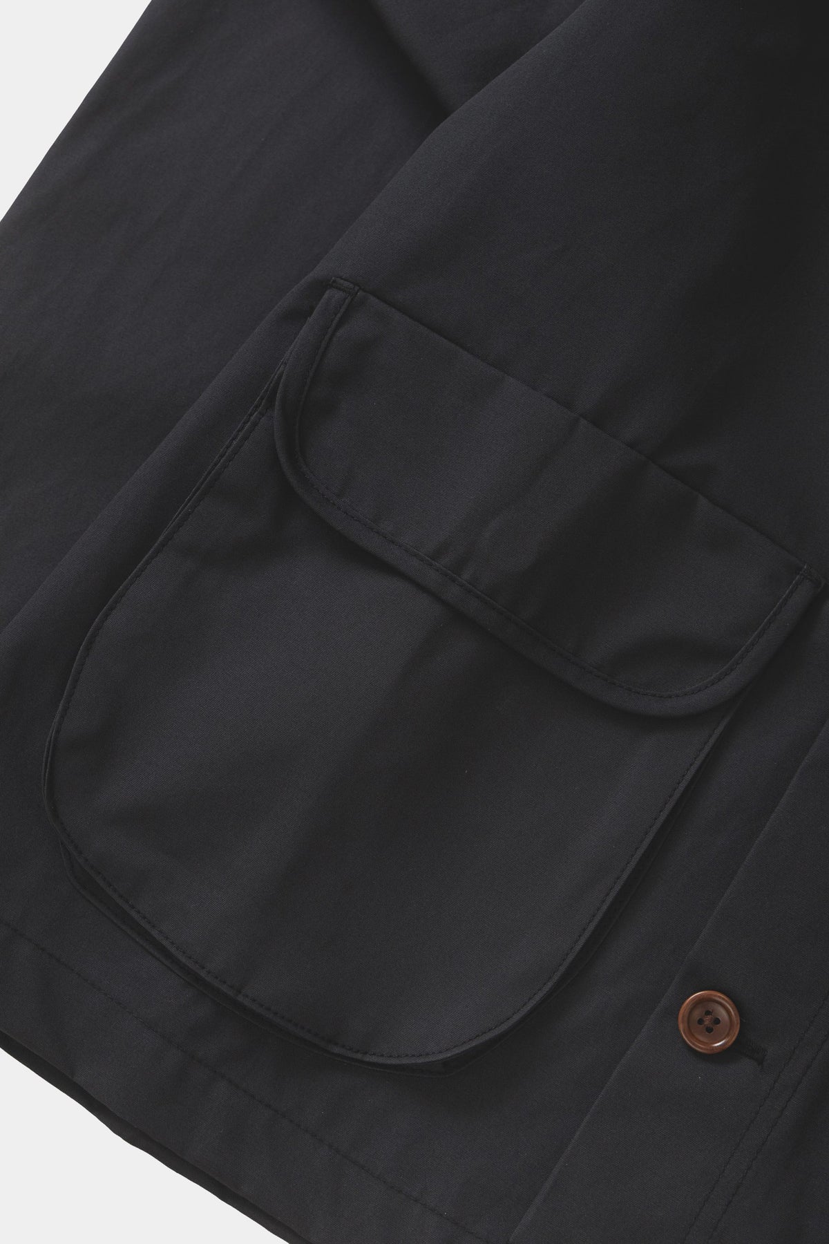 WAXED BARN COAT - Black