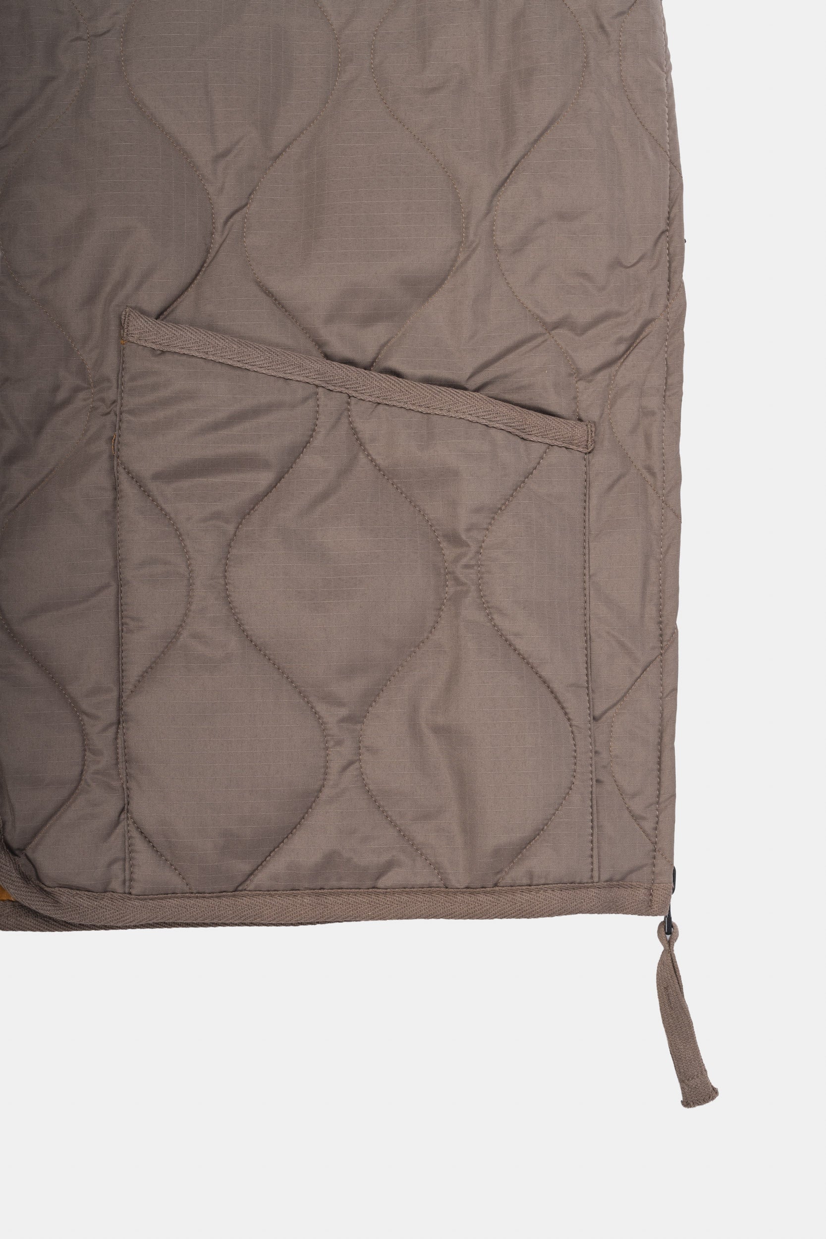 MILITARY ZIP DOWN RS VEST - Light mocha