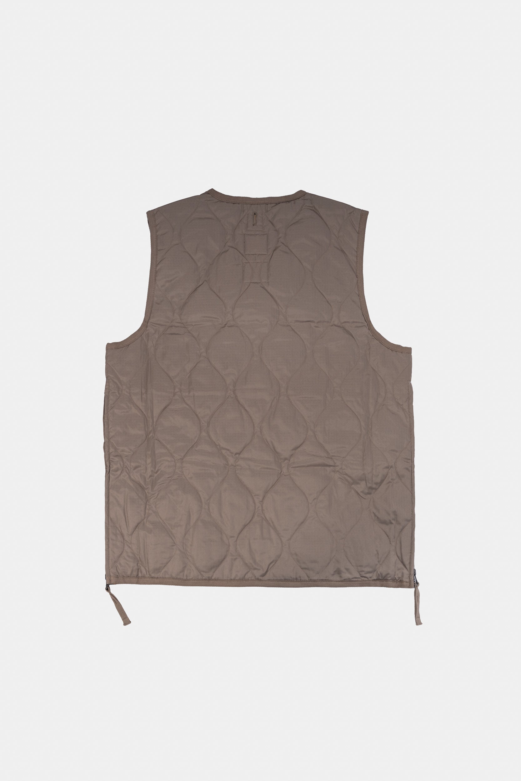 MILITARY ZIP DOWN RS VEST - Light mocha