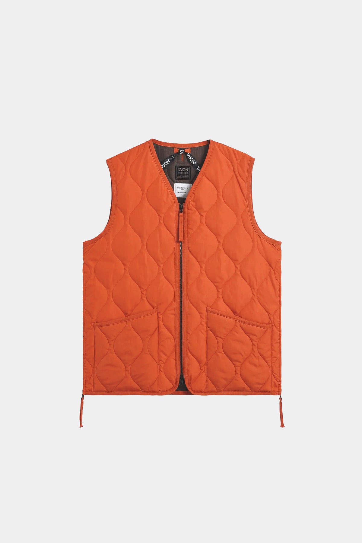 MILITARY ZIP DOWN RS VEST - Akane orange