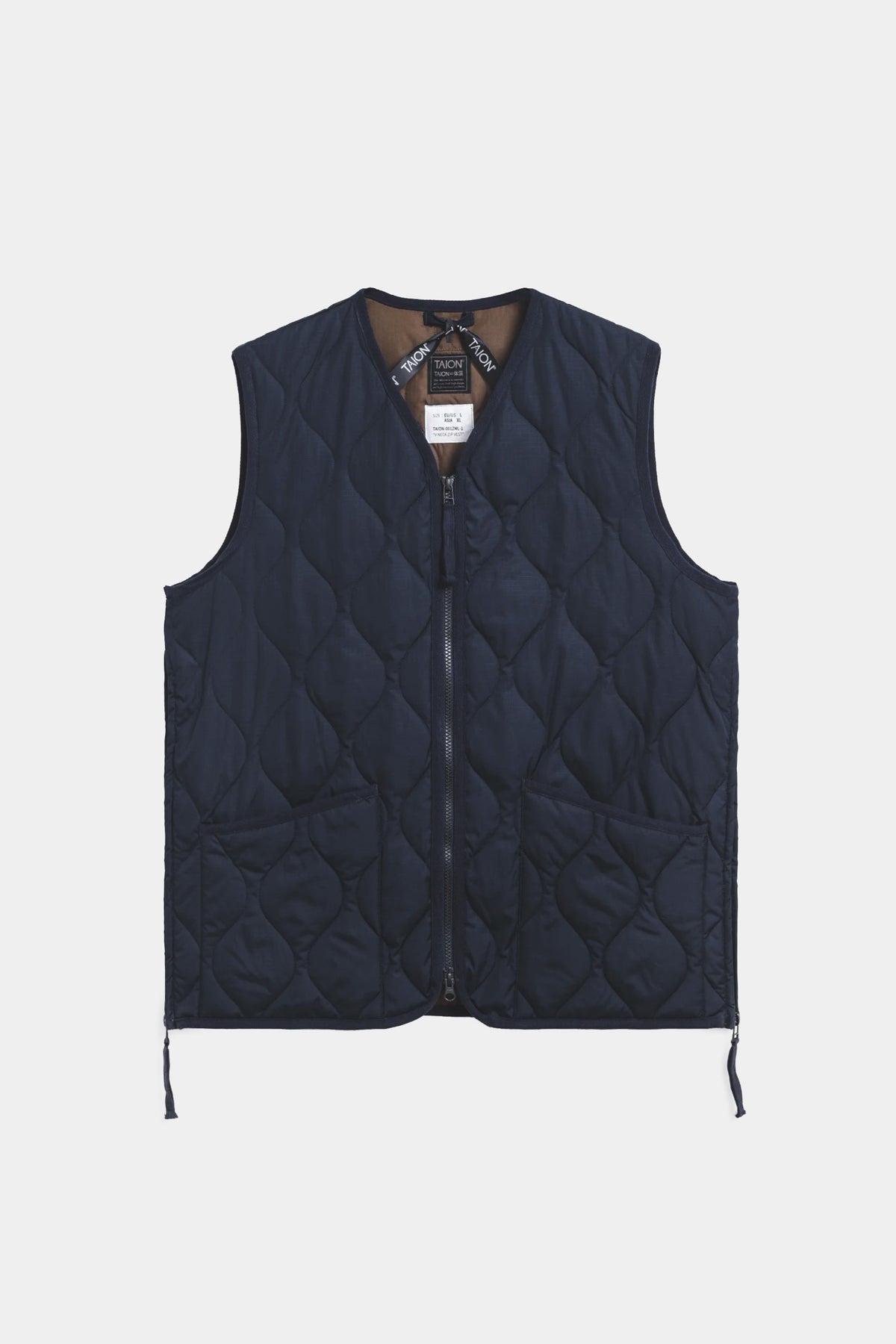MILITARY ZIP DOWN RS VEST - Dark navy