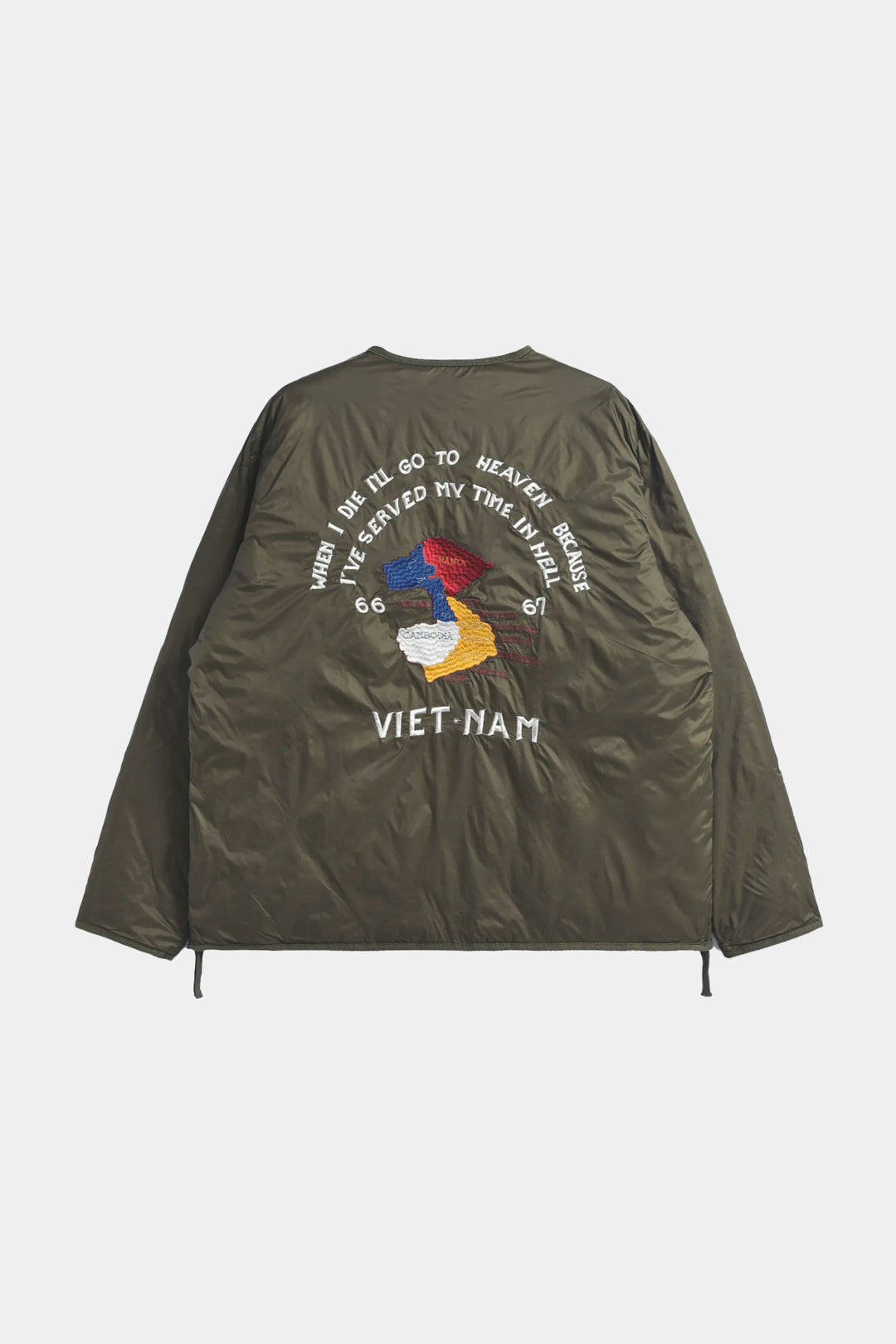 REVERSIBLE "VETJAN" DOWN JACKET - OLIVE
