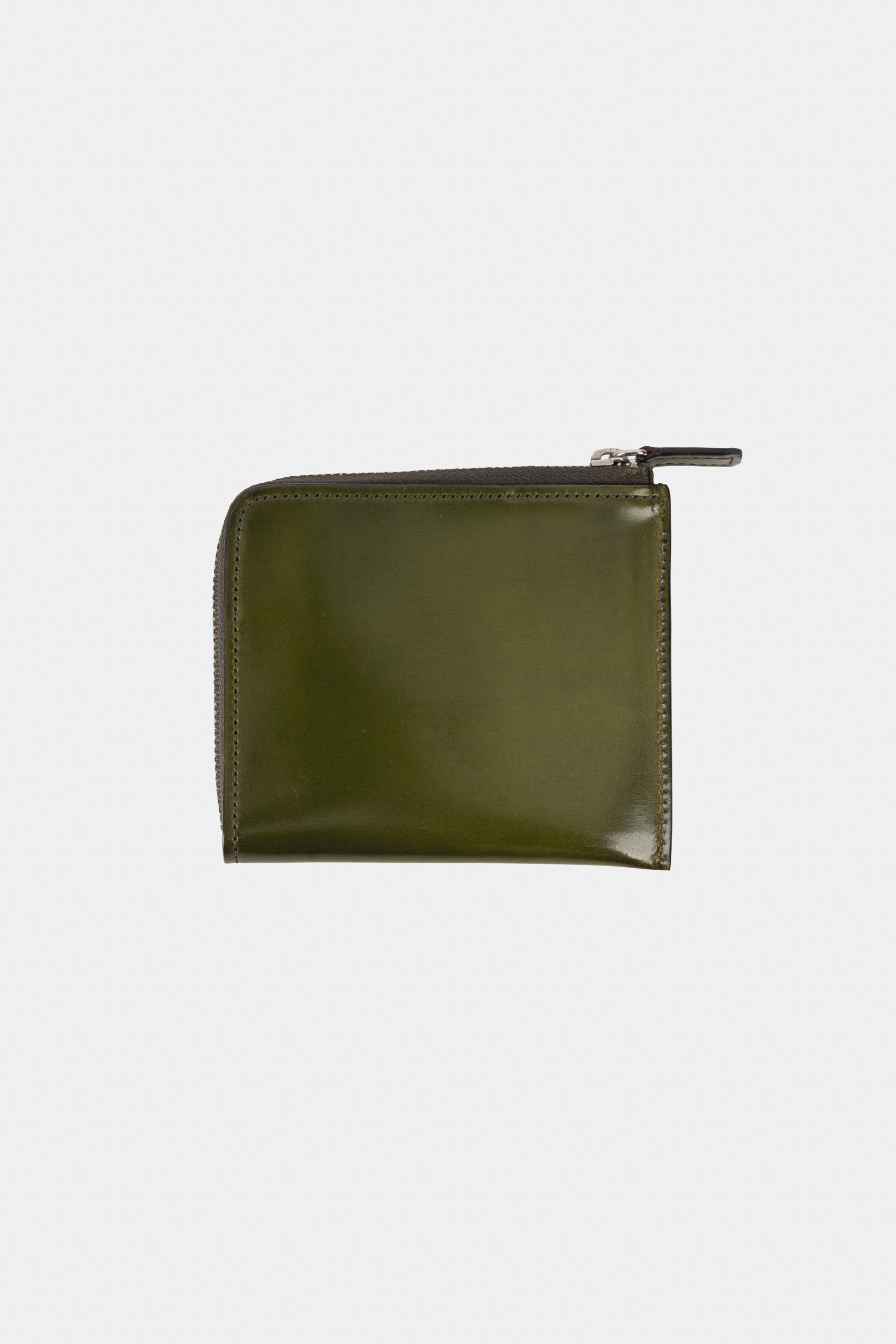 Zipped wallet with inner pocket - Dark green