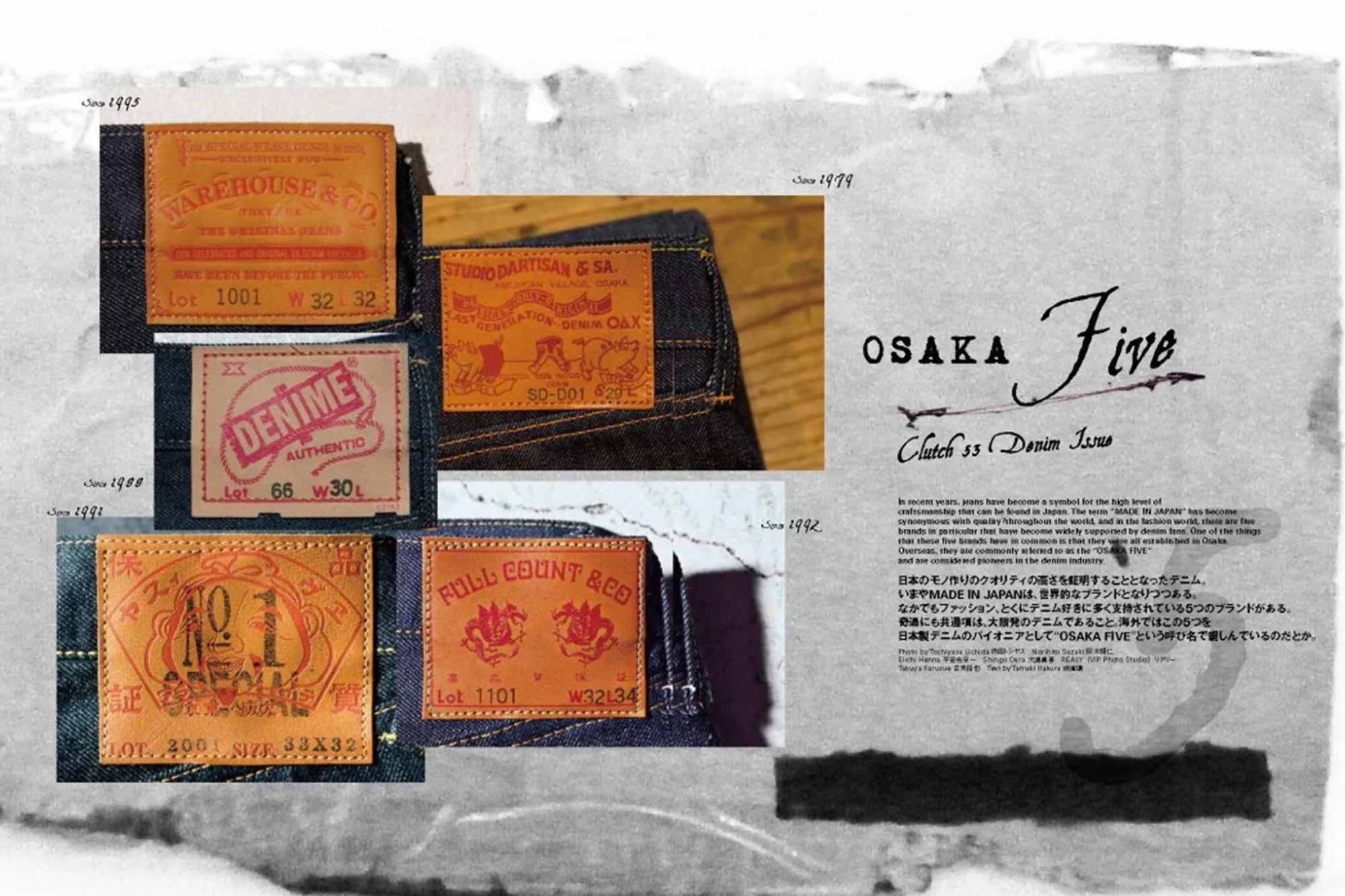 Les Osaka 5 : Qui sont les pères fondateurs du denim japonais ?