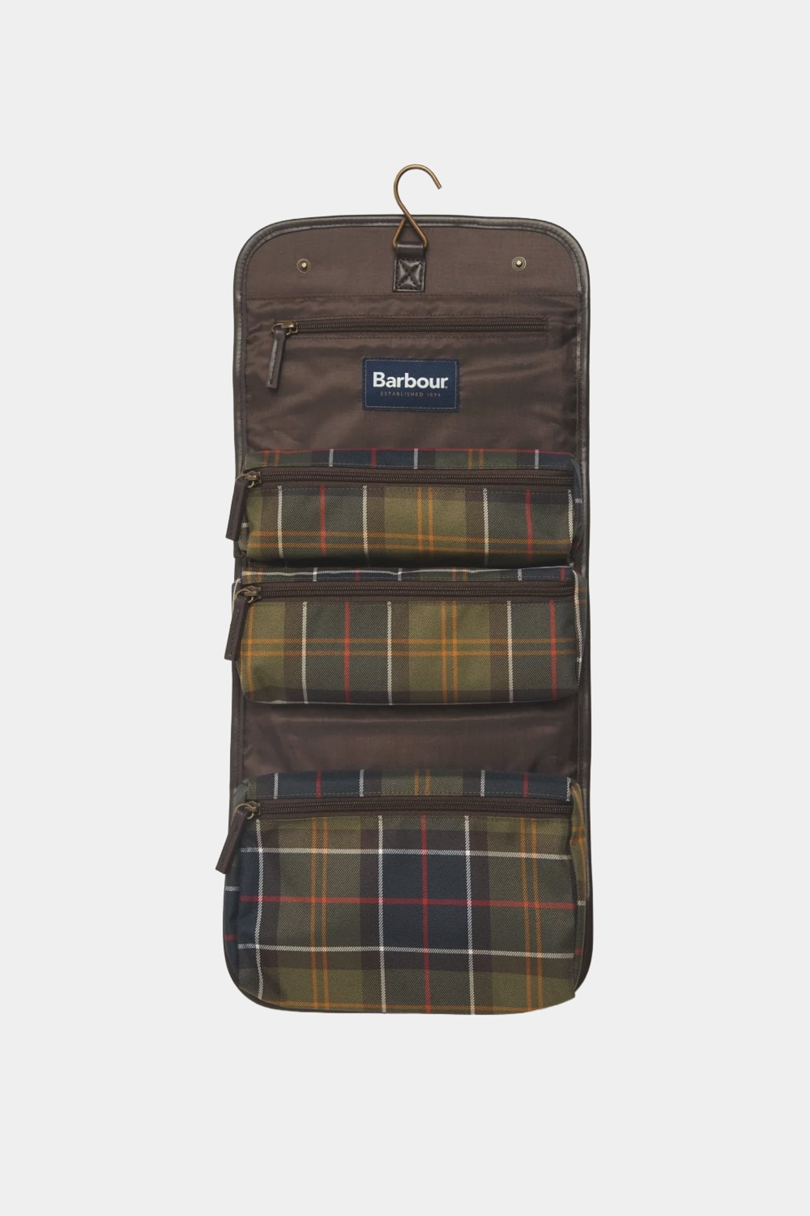 TARTAN HANGING WASHBAG