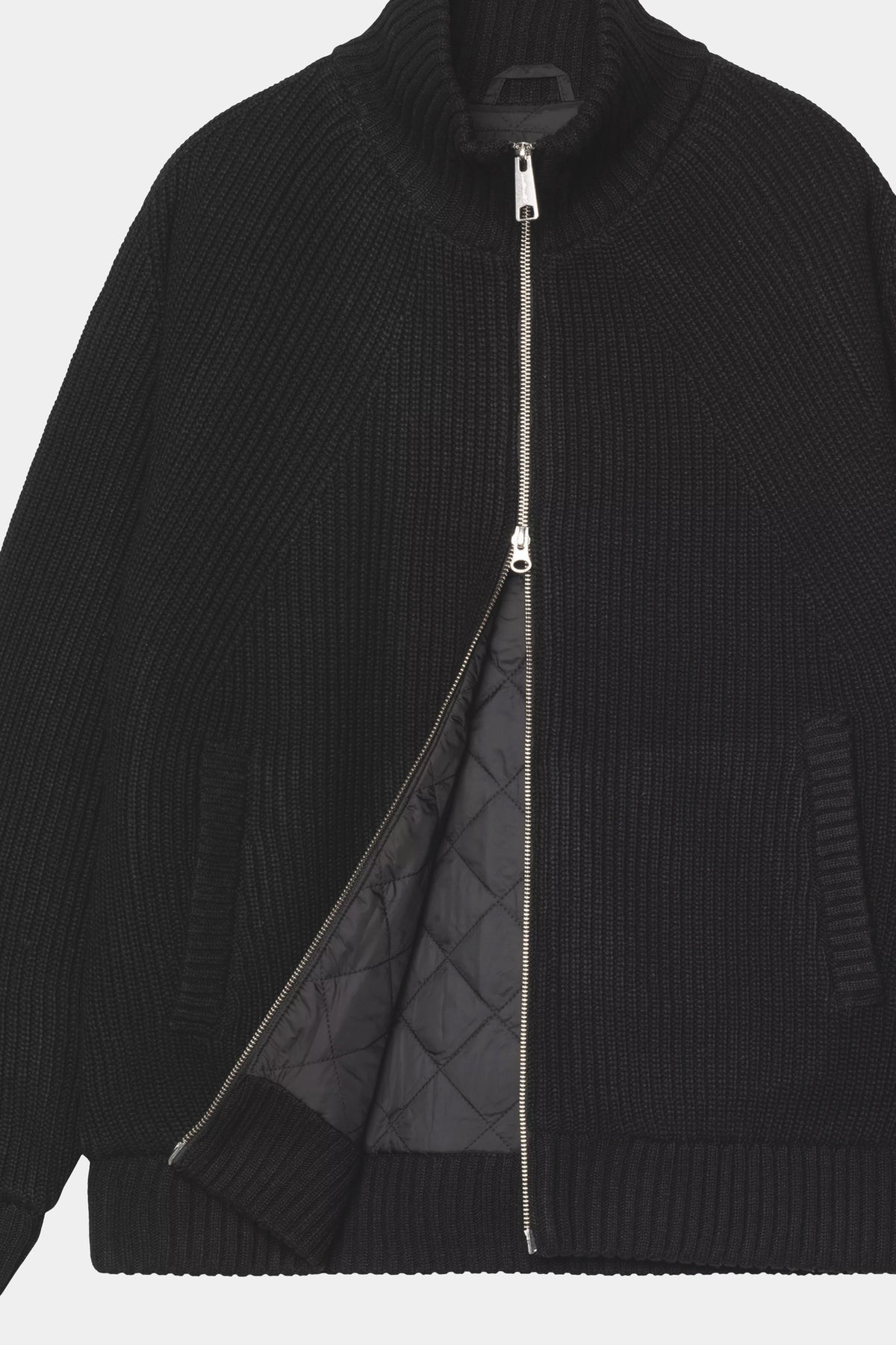 BANLEY SWEATER JACKET - Black