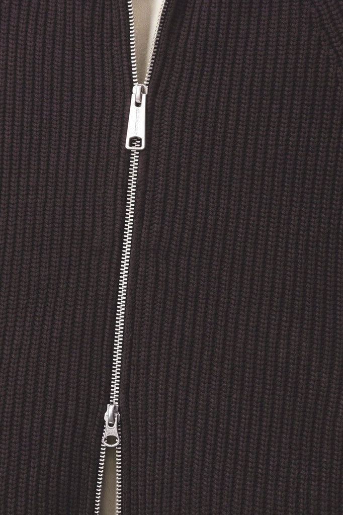 BANLEY SWEATER JACKET - Palisander