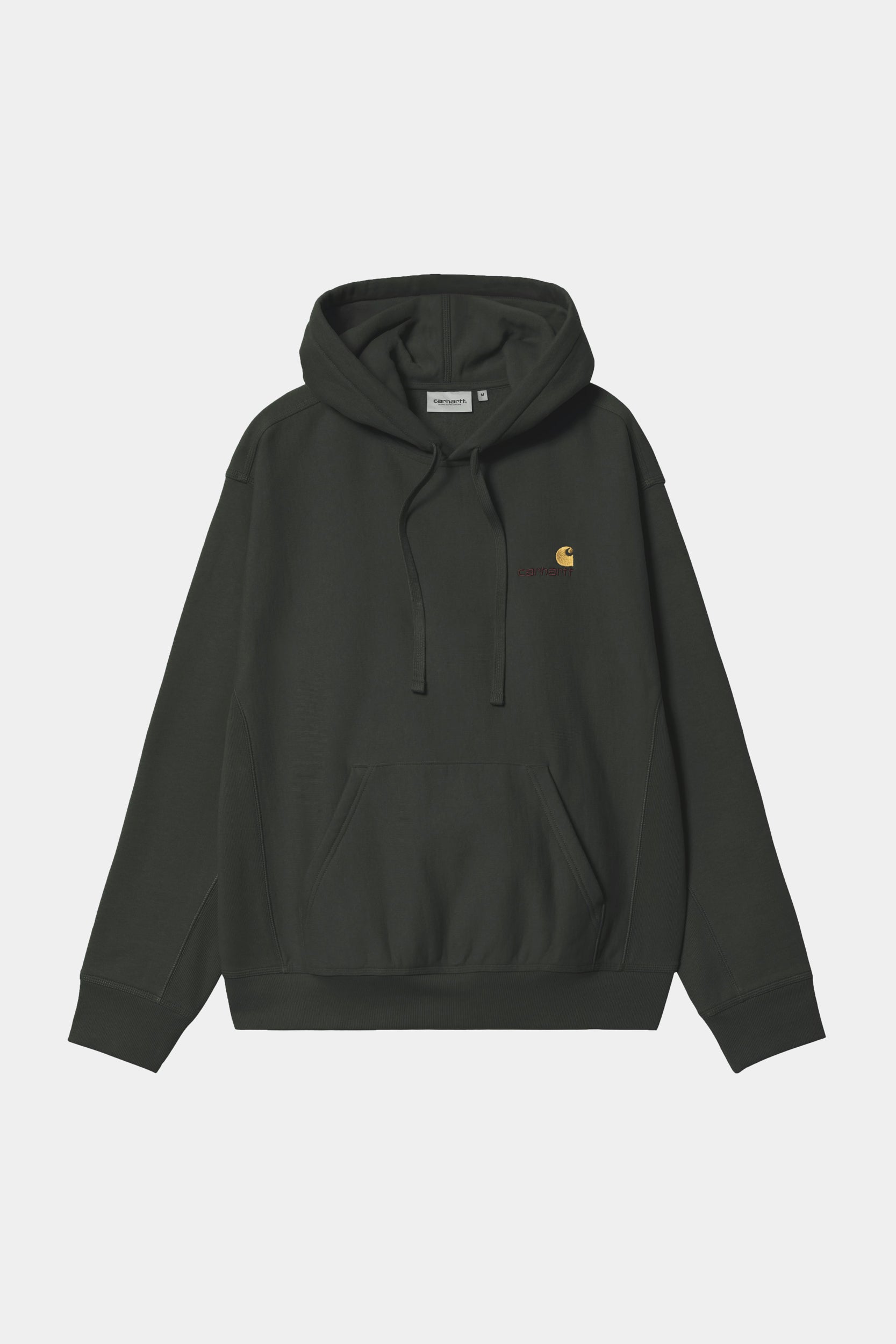 HOODED AMERICAN SCRIPT SWEAT - Raven
