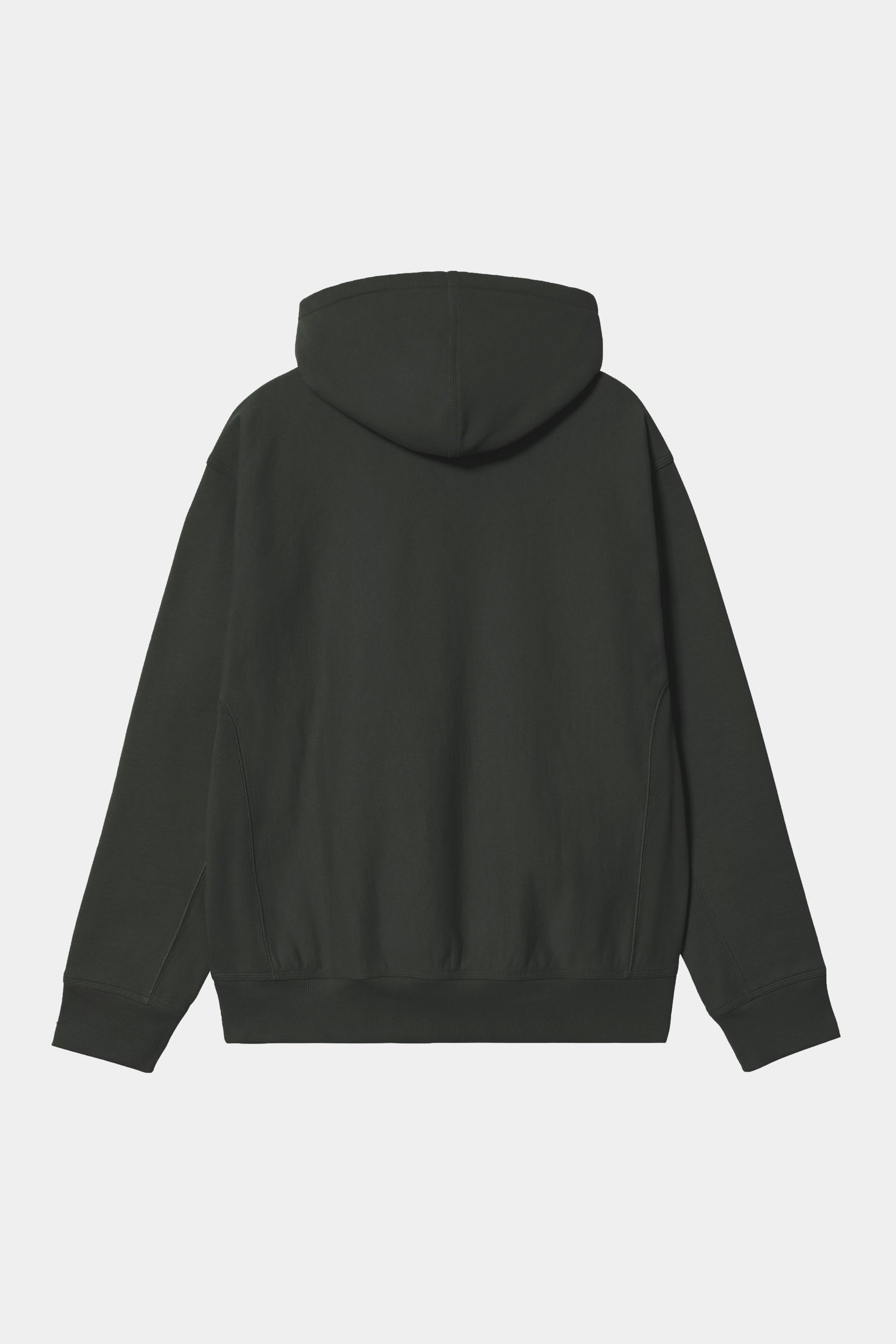 HOODED AMERICAN SCRIPT SWEAT - Raven
