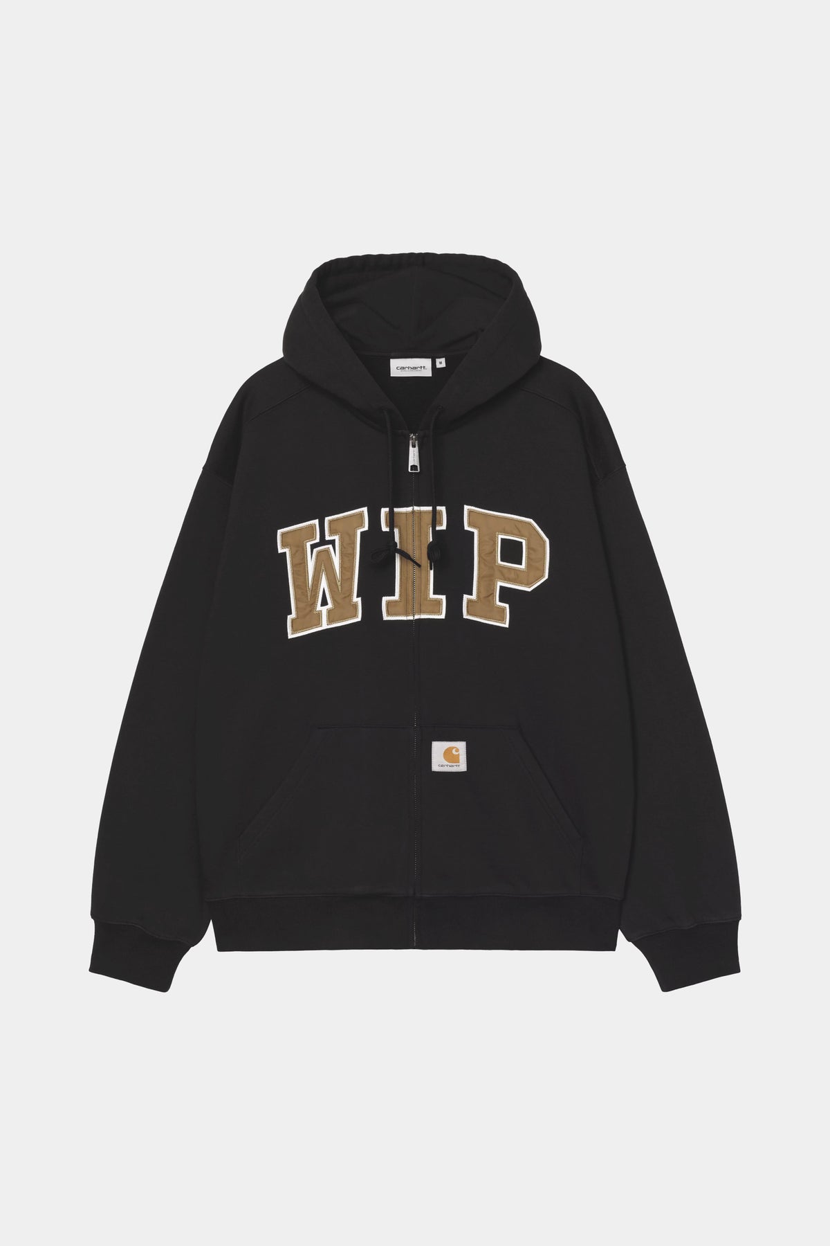 HOODED WIP SWEAT JACKET - Black