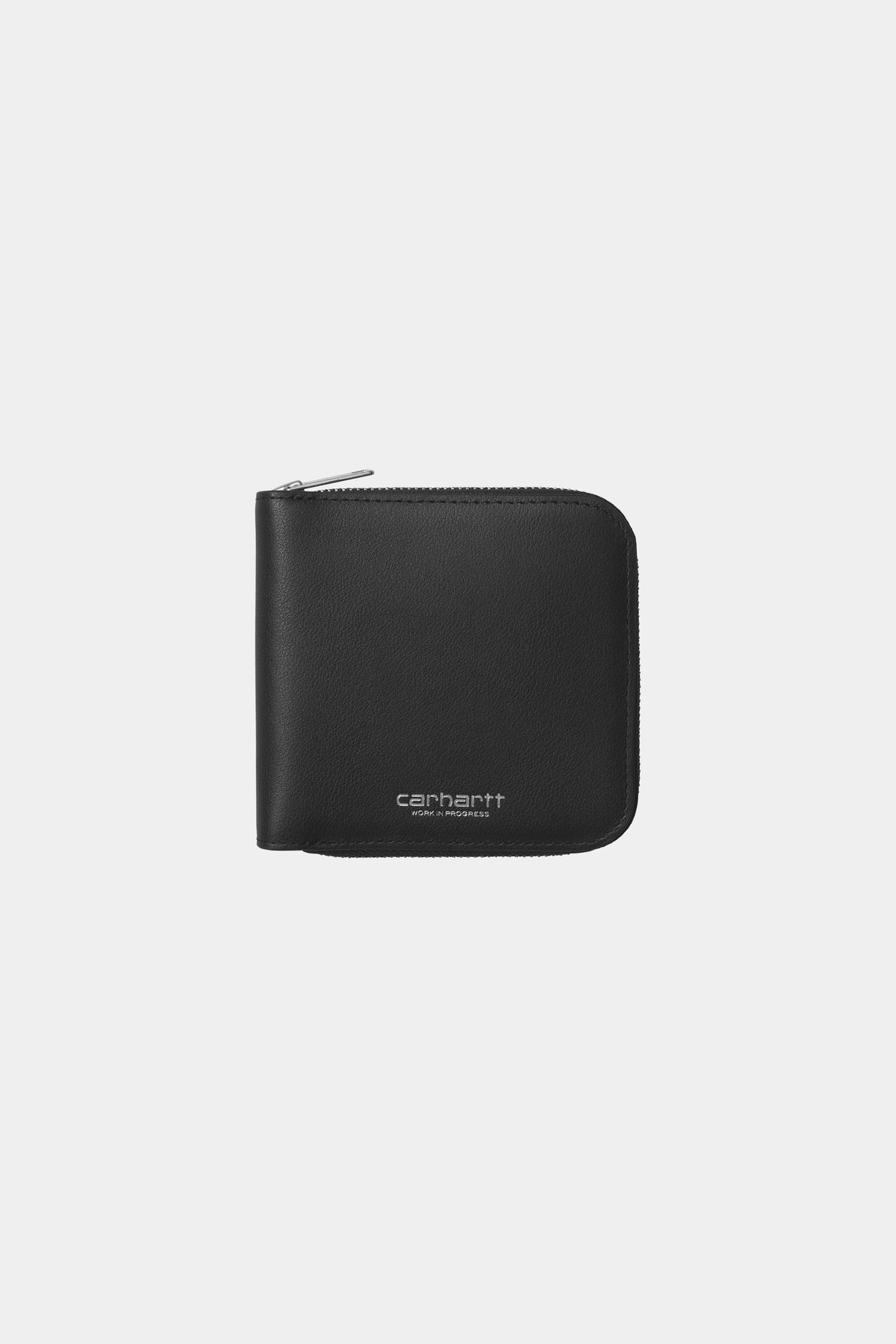 LEATHER WALLET - Black / Silver