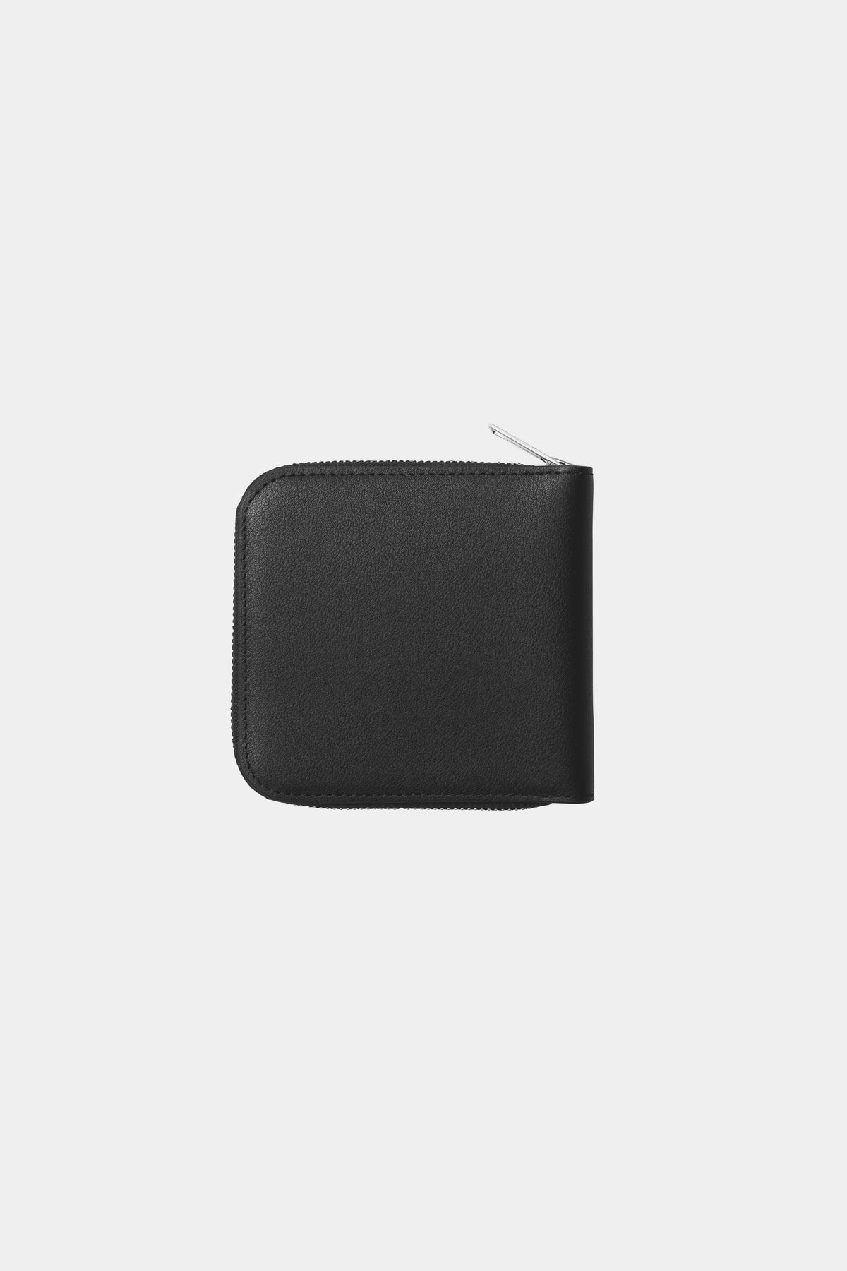 LEATHER WALLET - Black / Silver