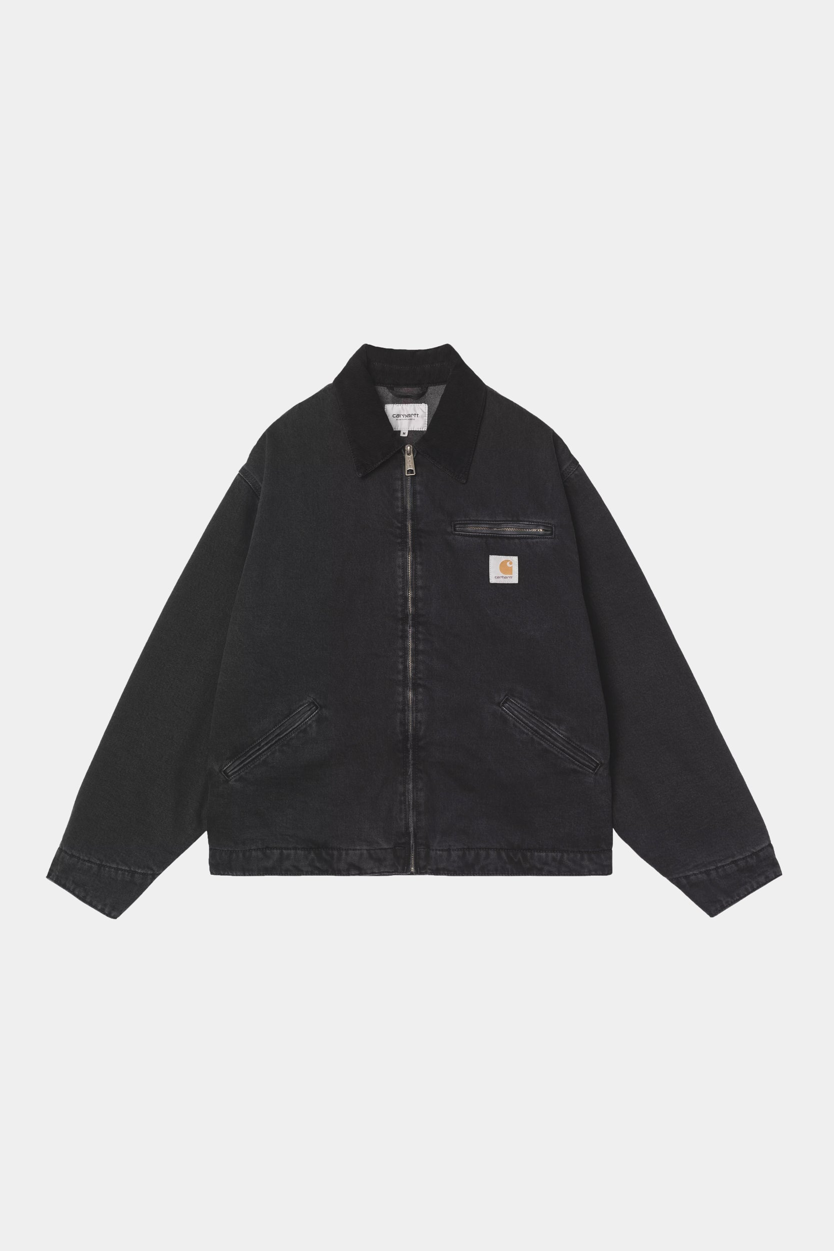OG DETROIT JACKET - Black / Black - Stone washed denim