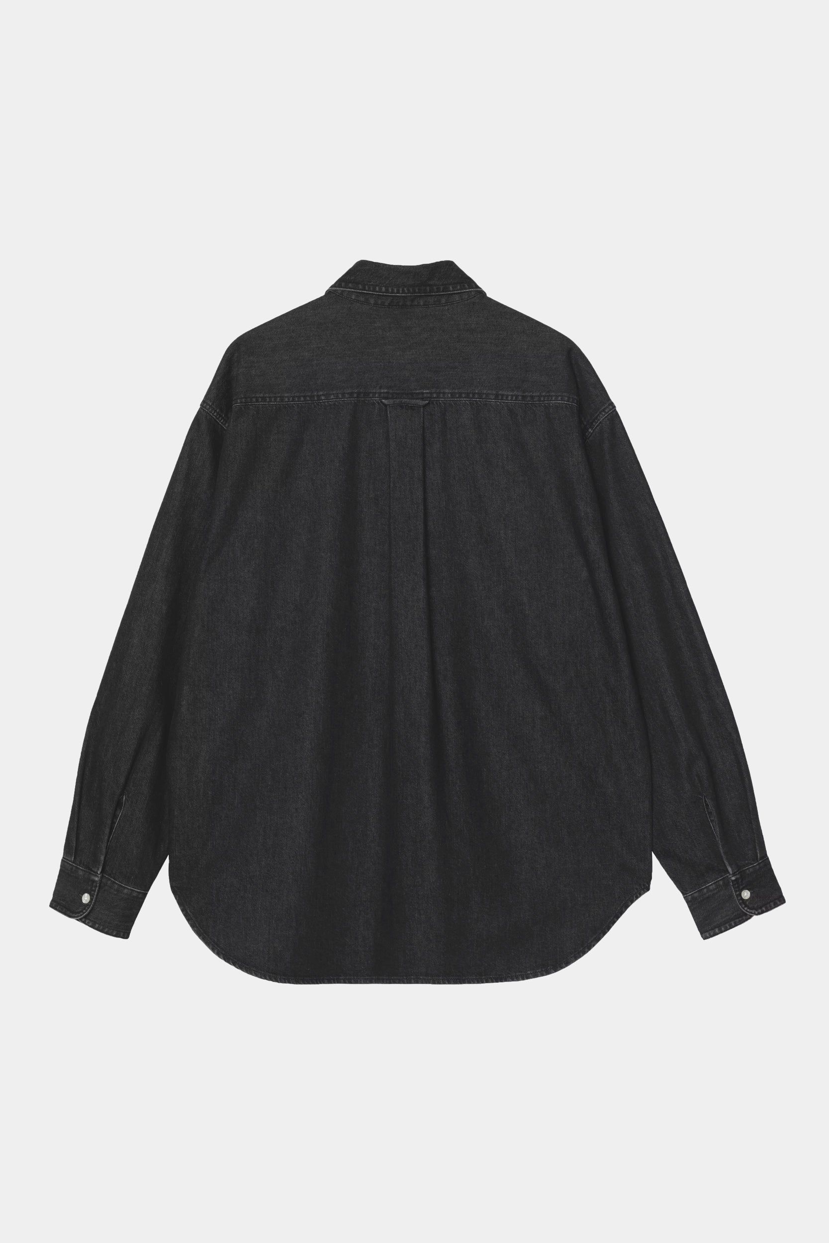 LUCAS SHIRT - Black stone washed