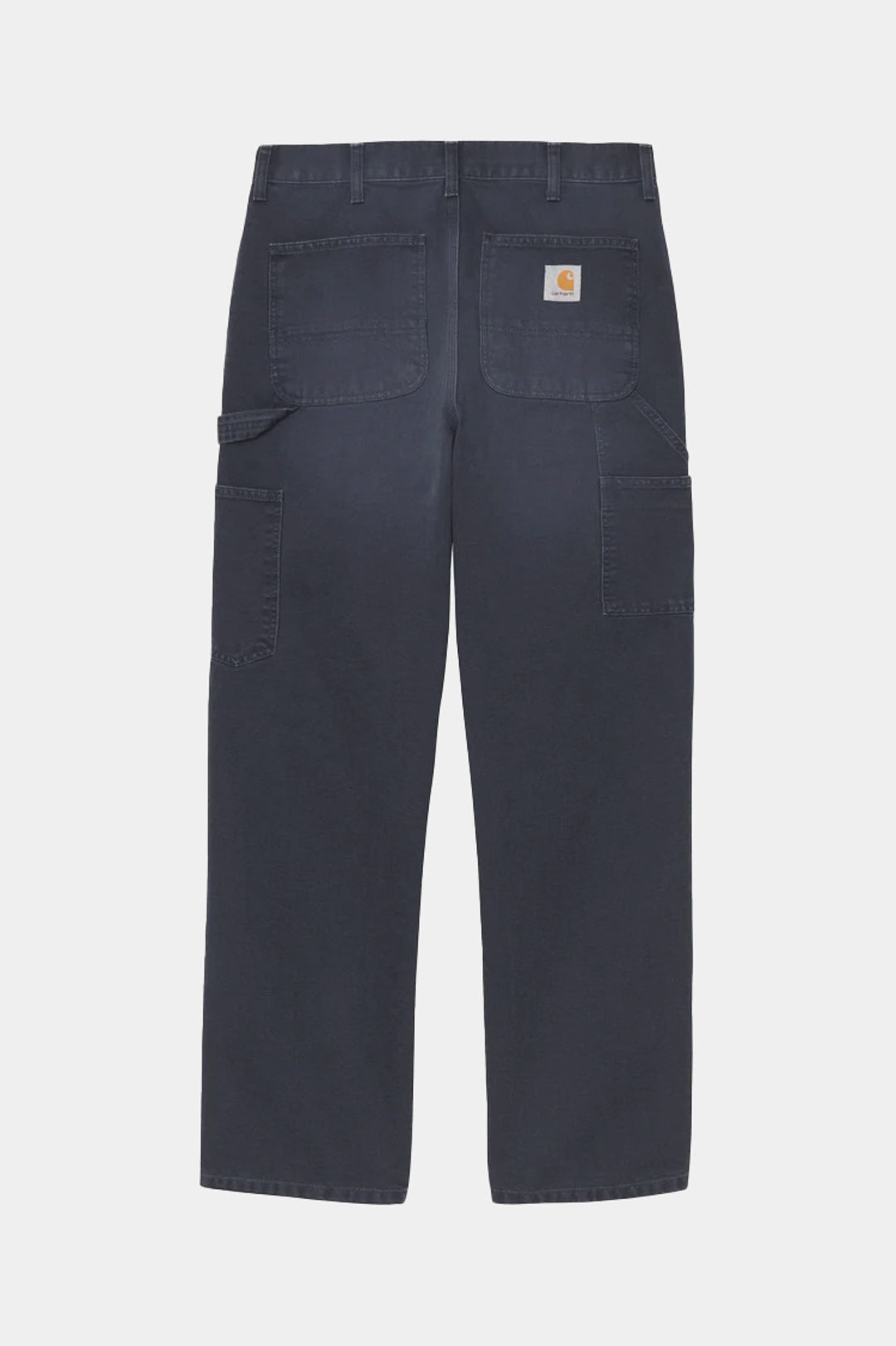 SINGLE KNEE - Dark navy stone canvas