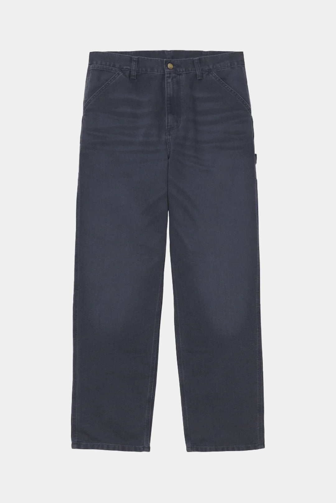 SINGLE KNEE - Dark navy stone canvas