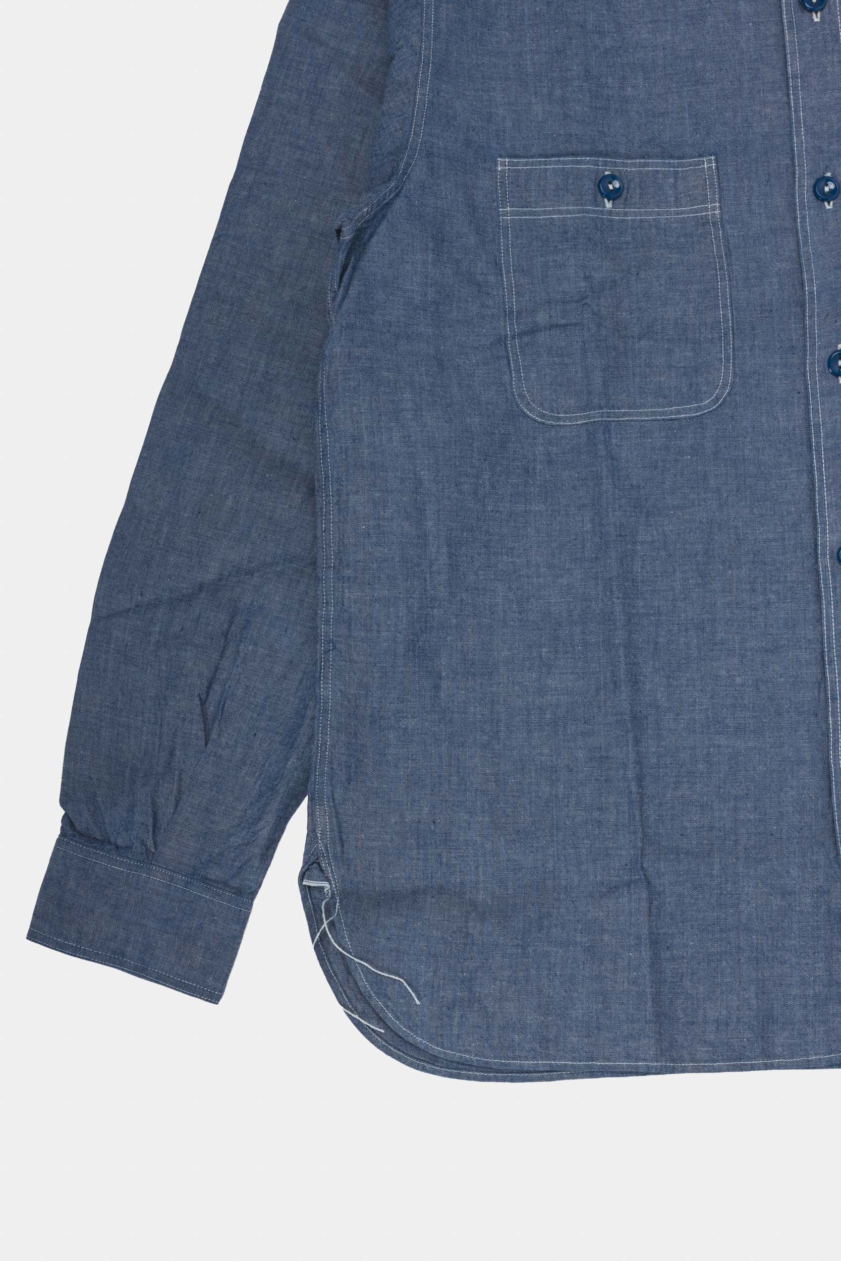 CHAMBRAY WORK SHIRT - Blue