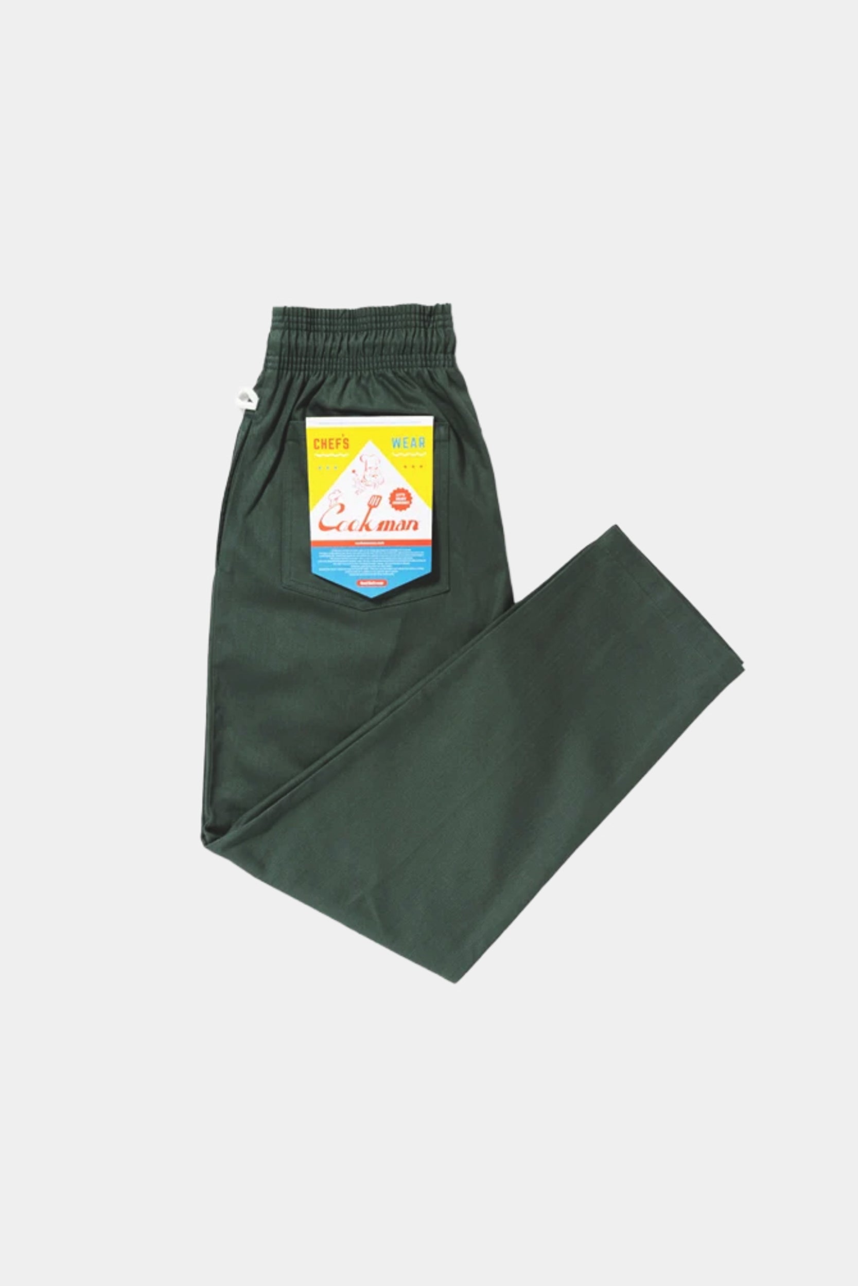 CHEF PANT - Herringbone Evergreen