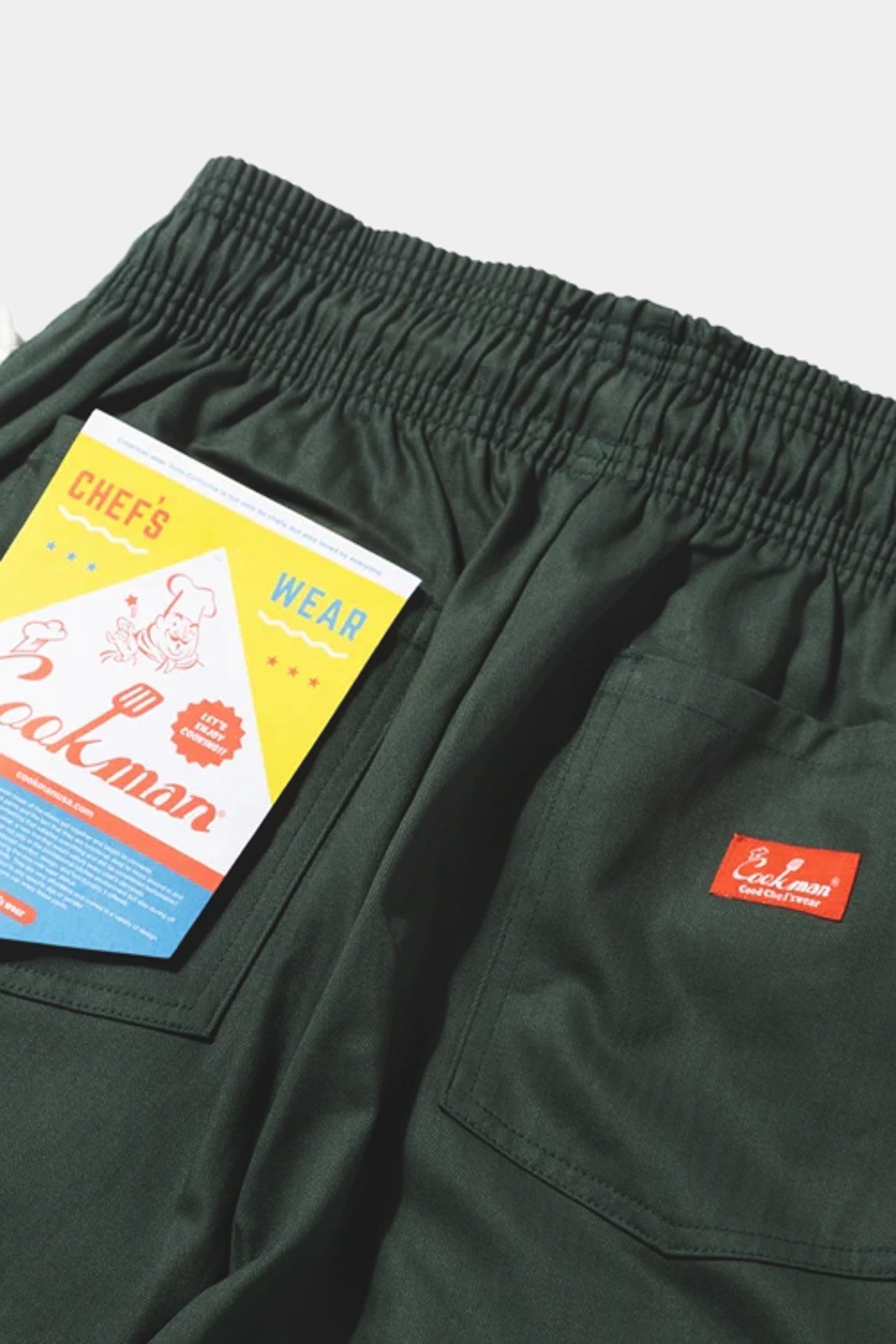 CHEF PANT - Herringbone Evergreen