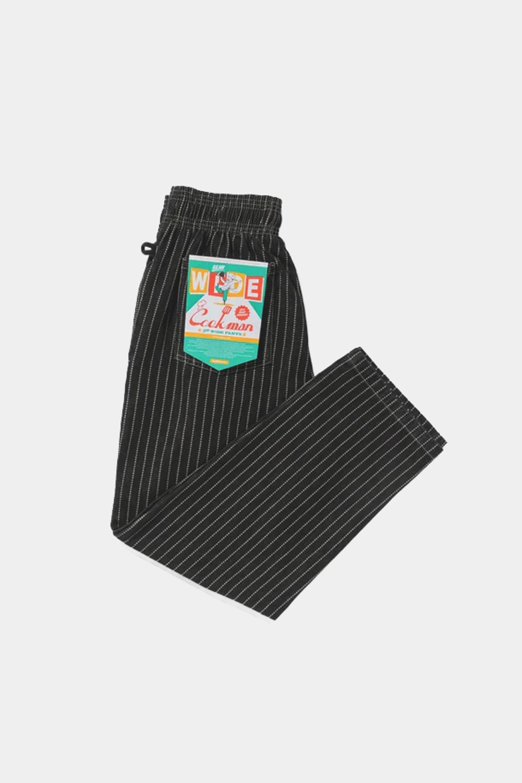 CHEF PANT SEMIWIDE - Wabash Denim Black