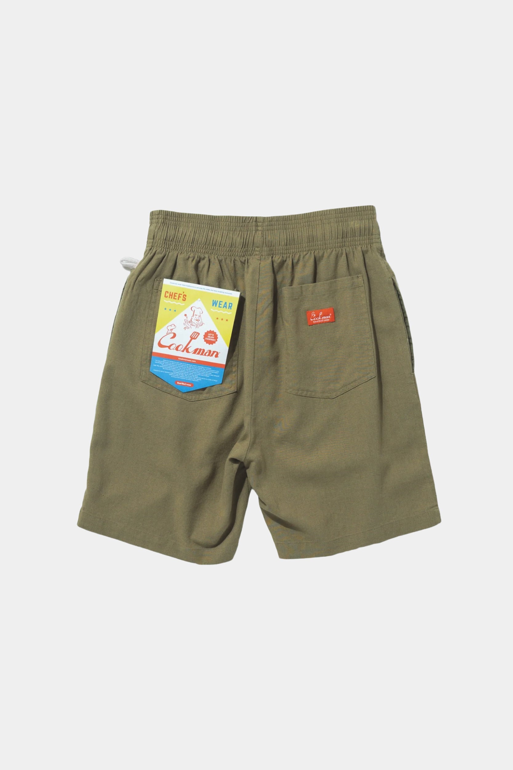 CHEF SHORT - Linen olive