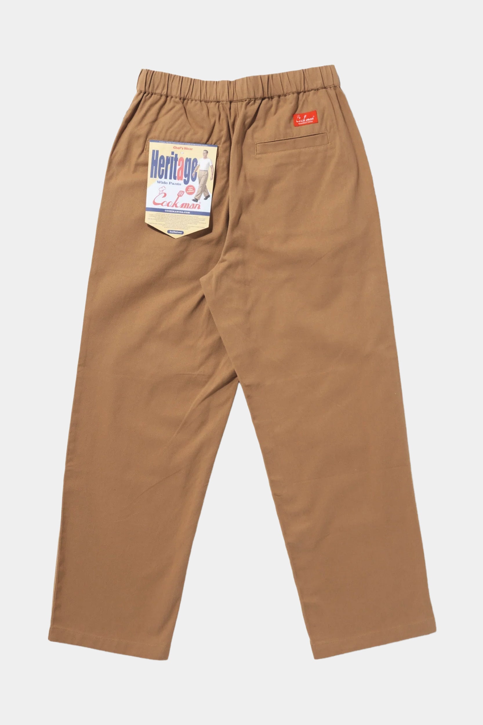 HERITAGE WIDE PANTS - Heavy twill beige