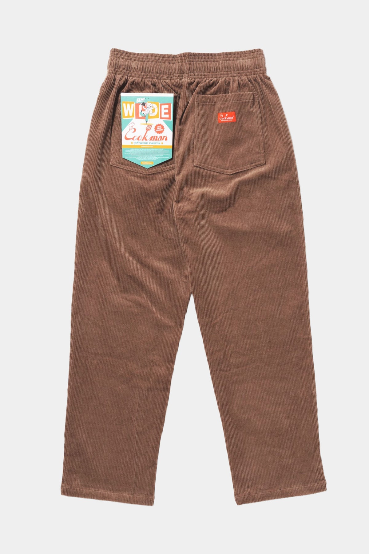 CHEF PANTS SEMIWIDE - Corduroy cocoa