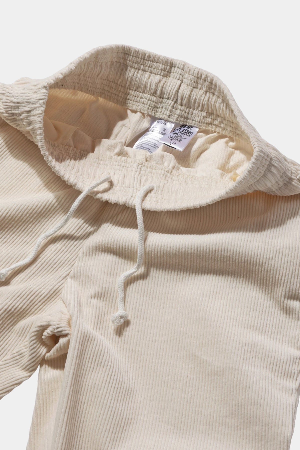 CHEF PANTS SEMIWIDE - Cream corduroy