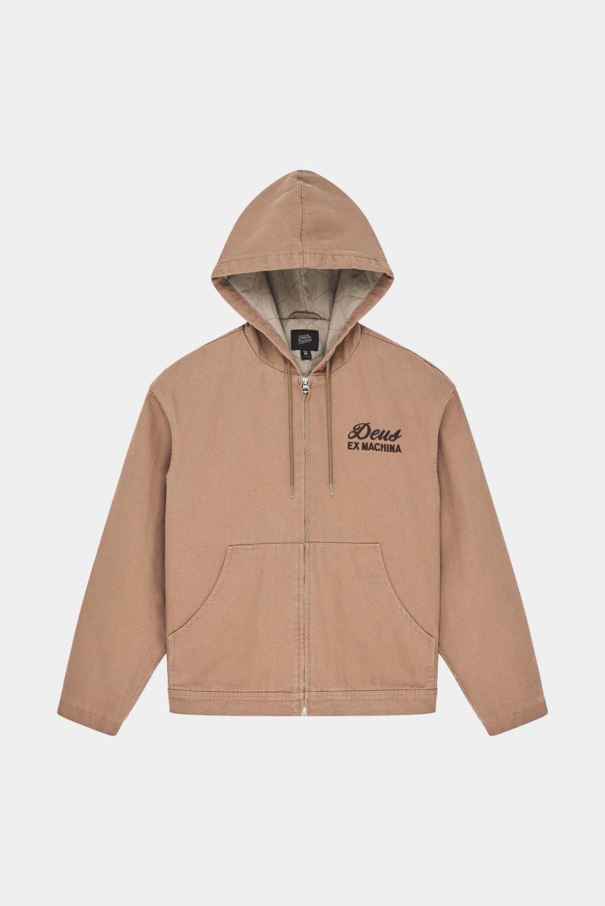 HARAJUKU HOODED JACKET - Camel Brown