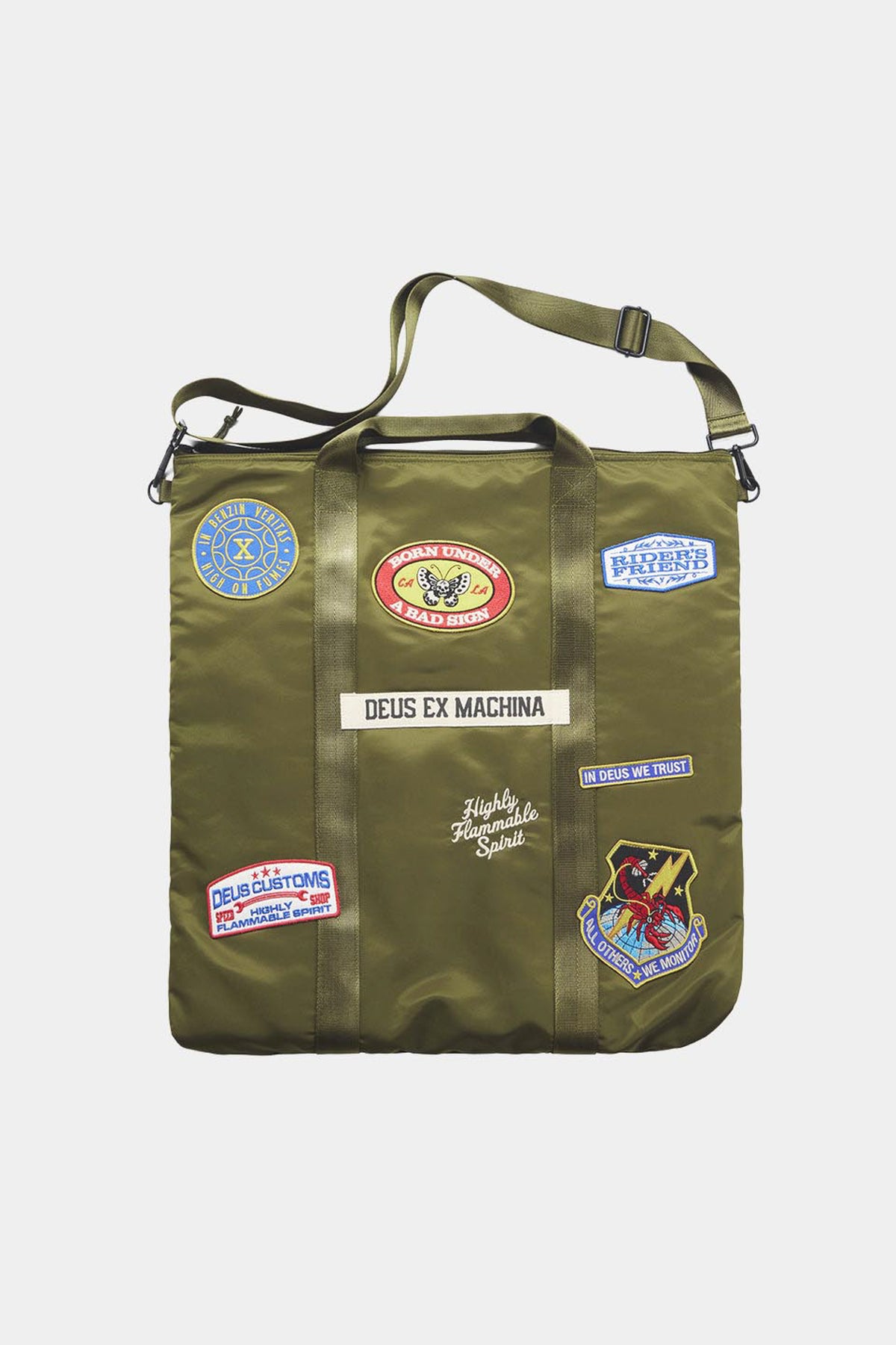FLIGHT HELMET TOTE - Olive Green