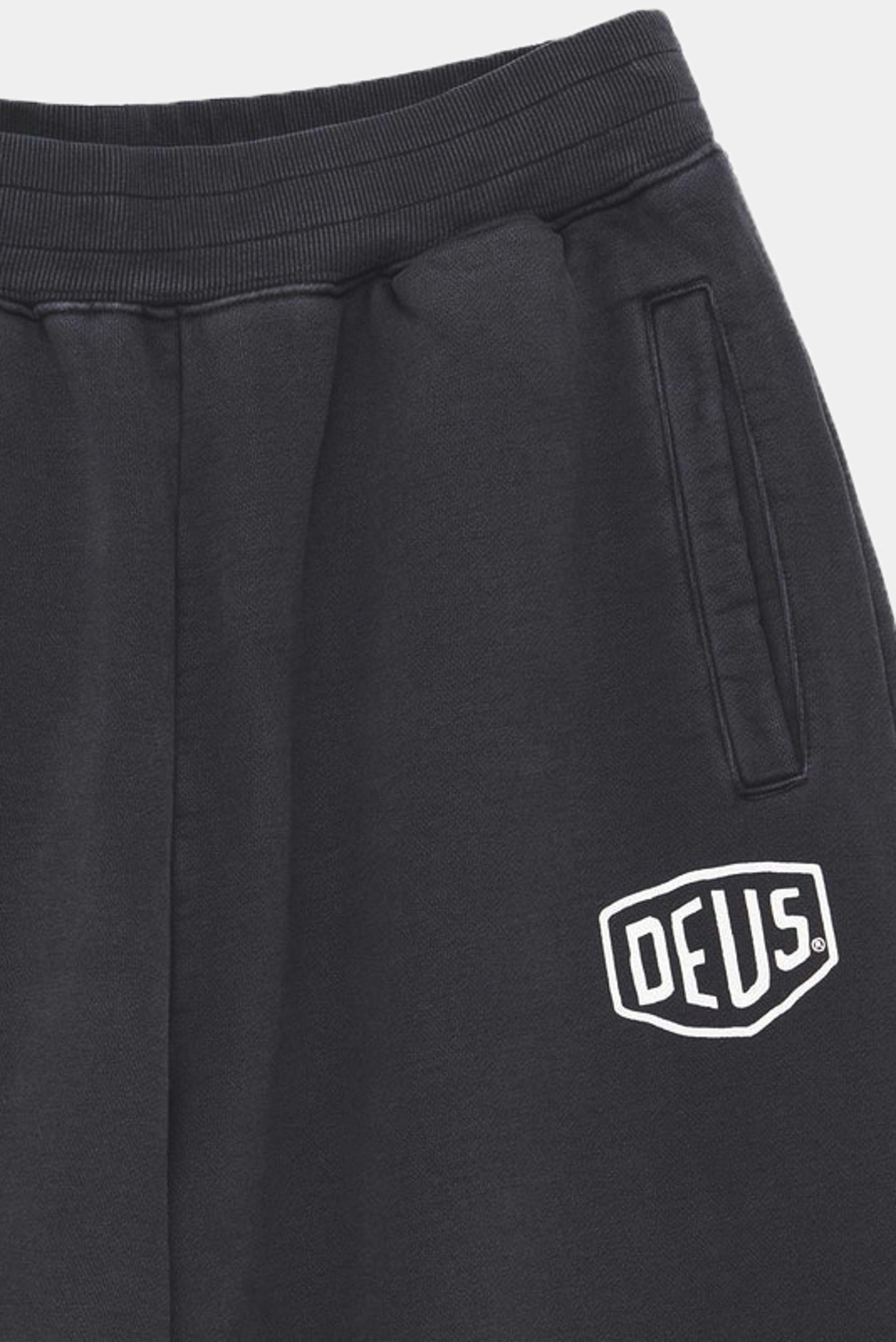 SHIELD GARMENT DYED TRACK PANT - Black