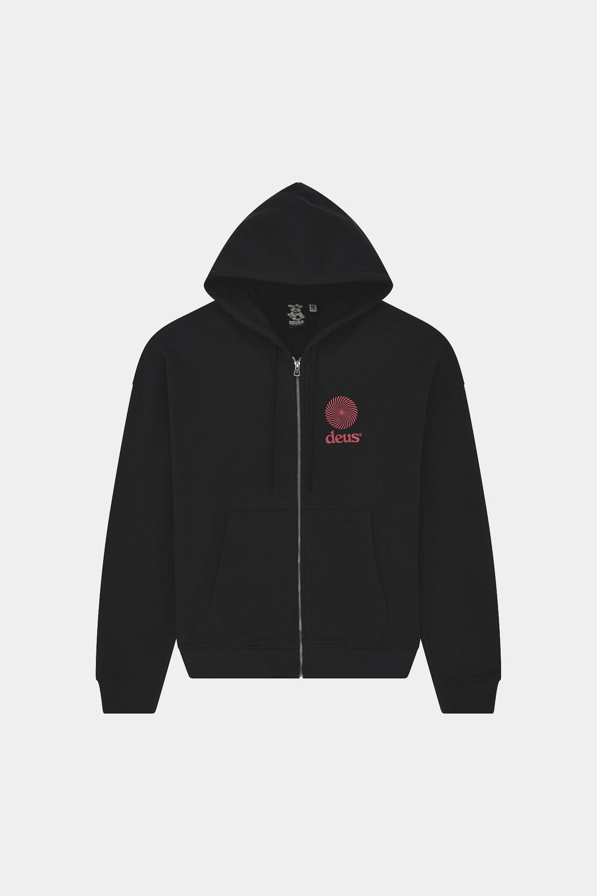 STRATA ZIP HOODIE - Black