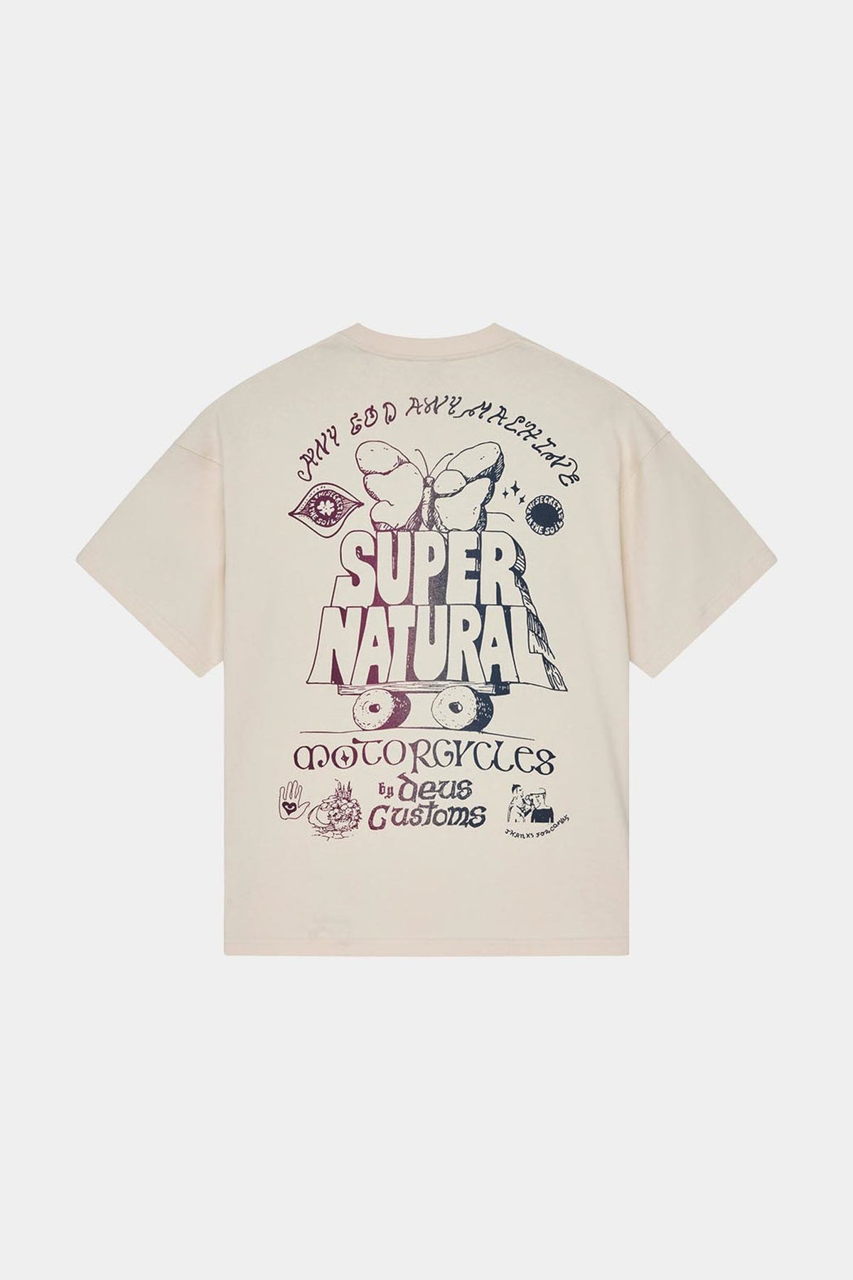 TEMPLE TORQUE OS TEE - Dirty White