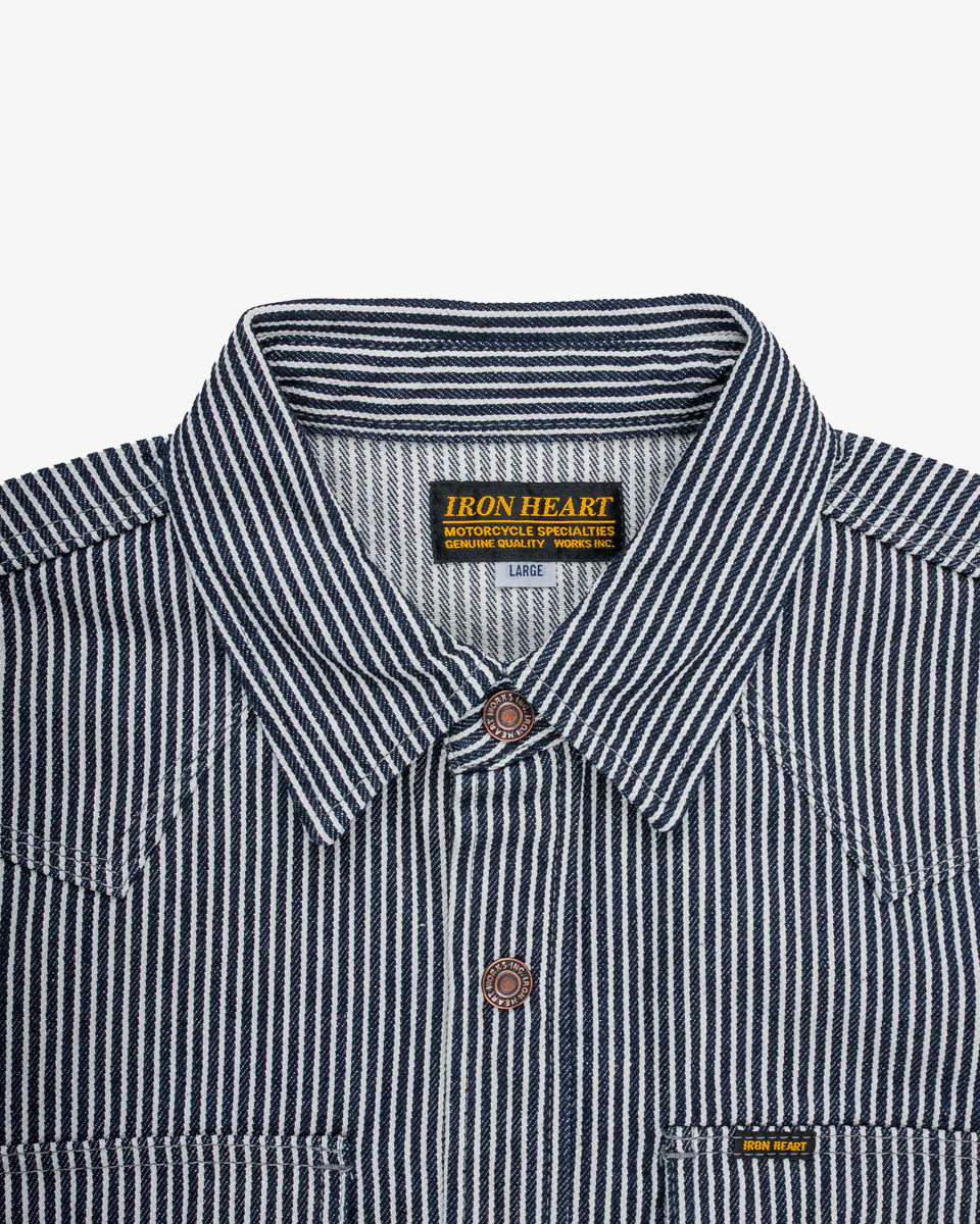 HICKORY STRIPE CPO SHIRT 12oz - Indigo